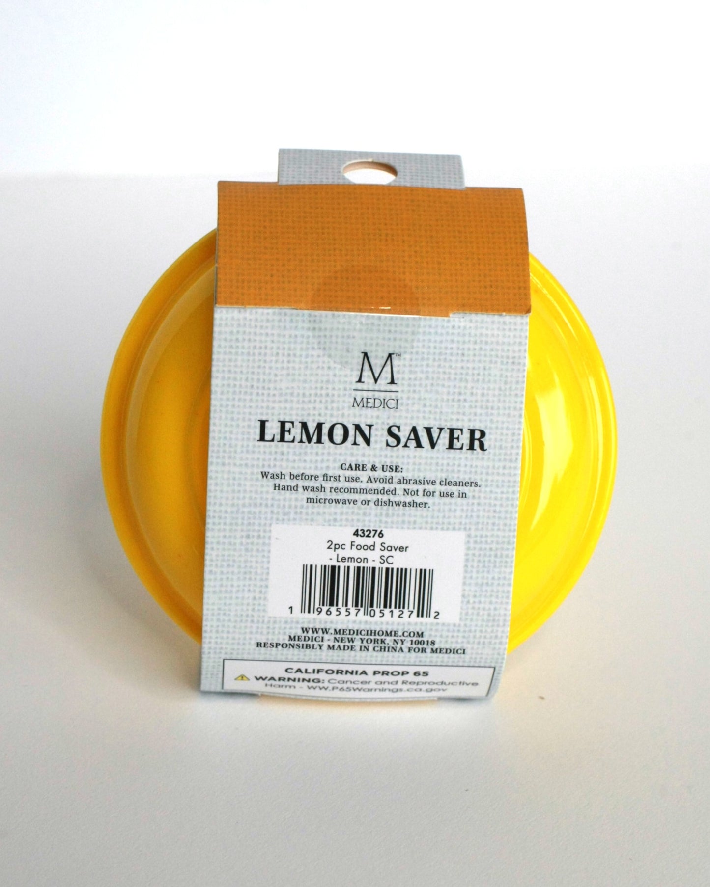 Yellow Lemon shaped food saver
