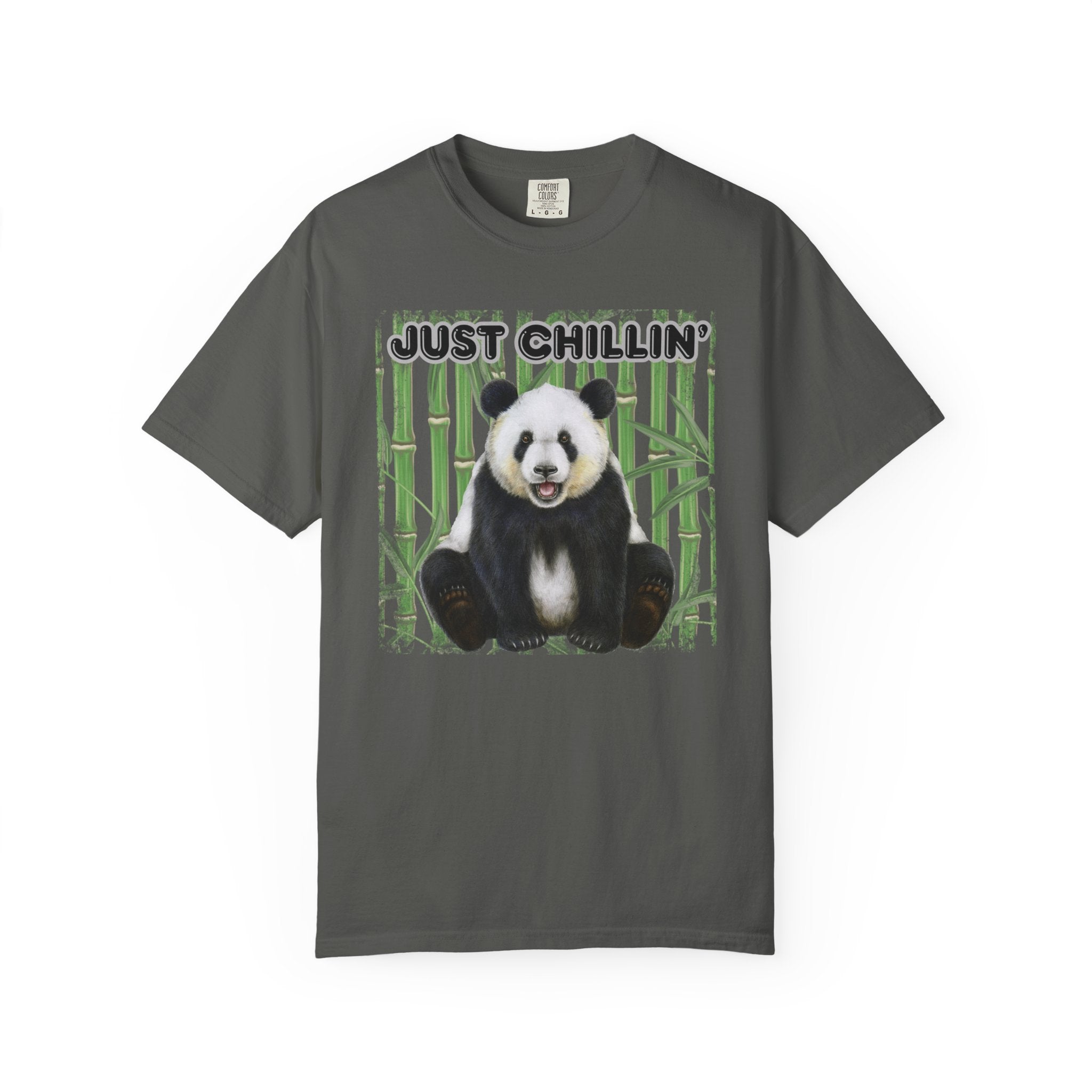 Just Chillin' Panda T-Shirt — Cute Bamboo Graphic Tee