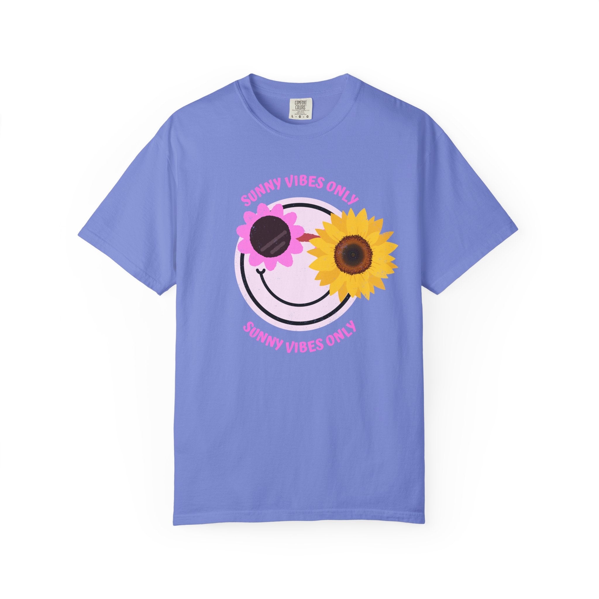 Sunny Vibes Only Sunflower Graphic T-Shirt Summer tee