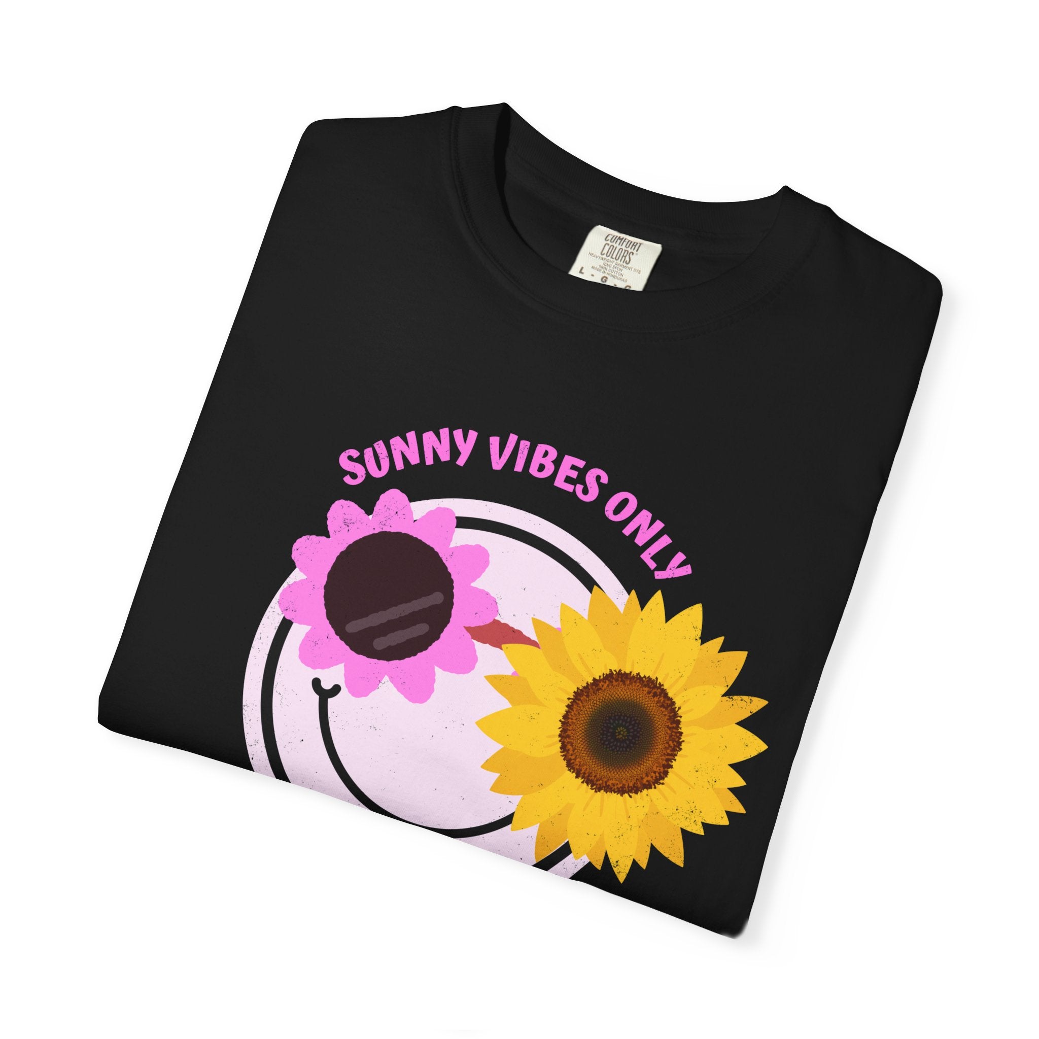 Sunny Vibes Only Sunflower Graphic T-Shirt Summer tee