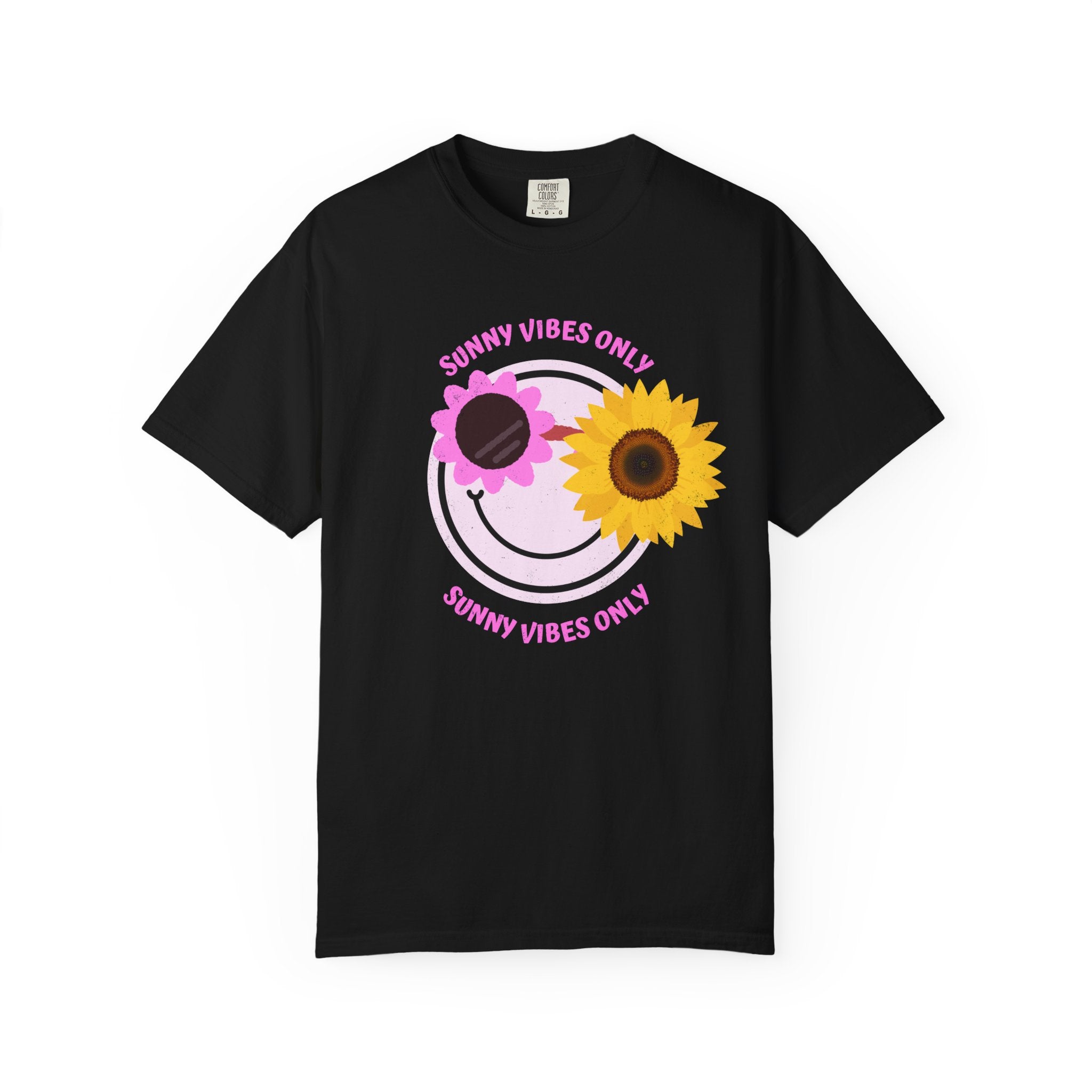Sunny Vibes Only Sunflower Graphic T-Shirt Summer tee
