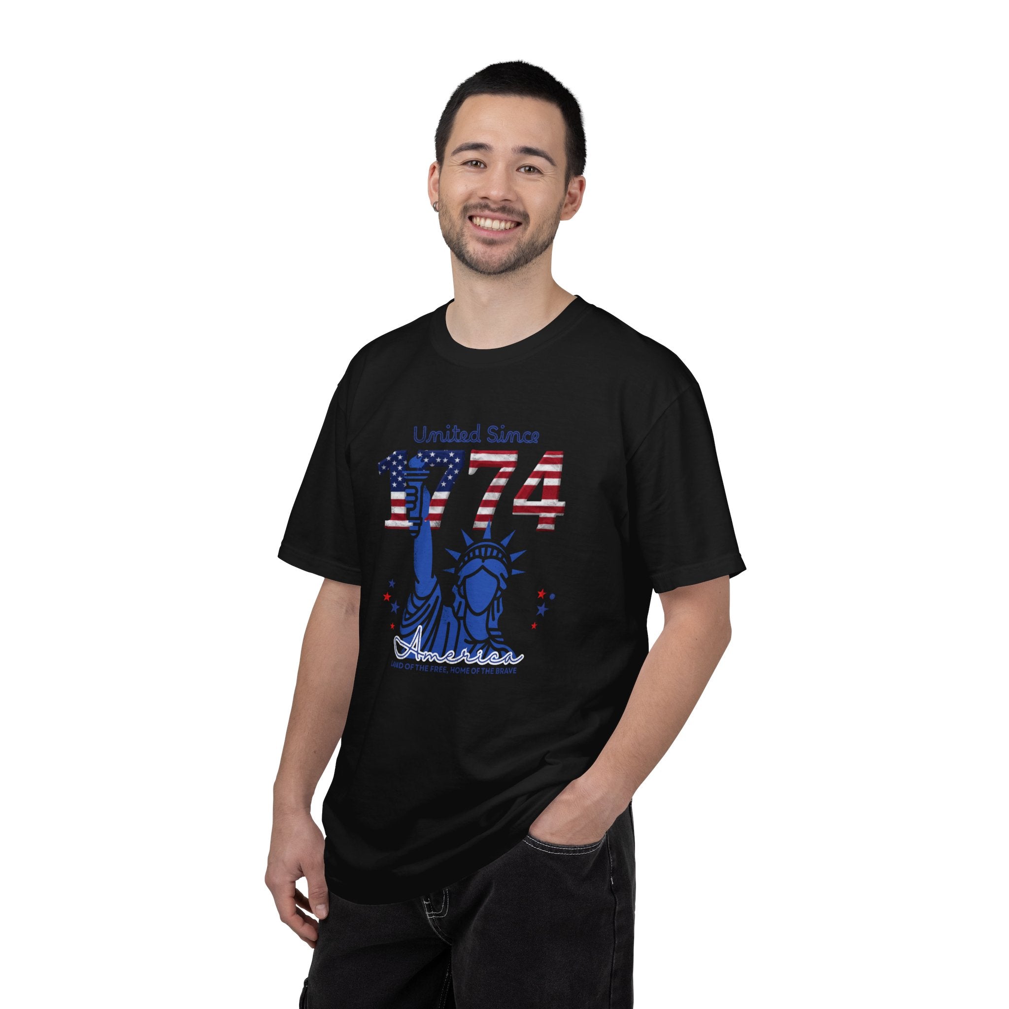 1774 Statue of Liberty Patriotic T-Shirt — 'United Since 1774' Americana Tee