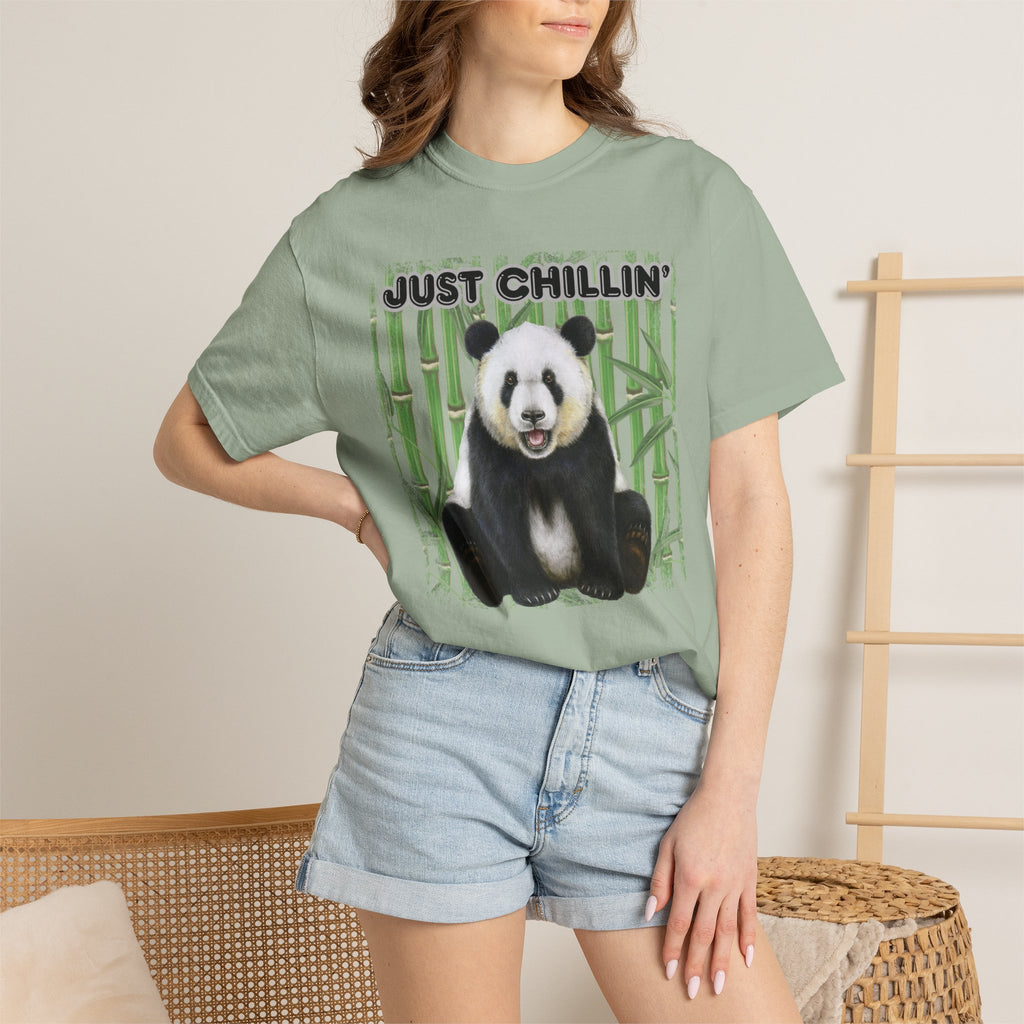 Just Chillin' Panda T-Shirt — Cute Bamboo Graphic Tee