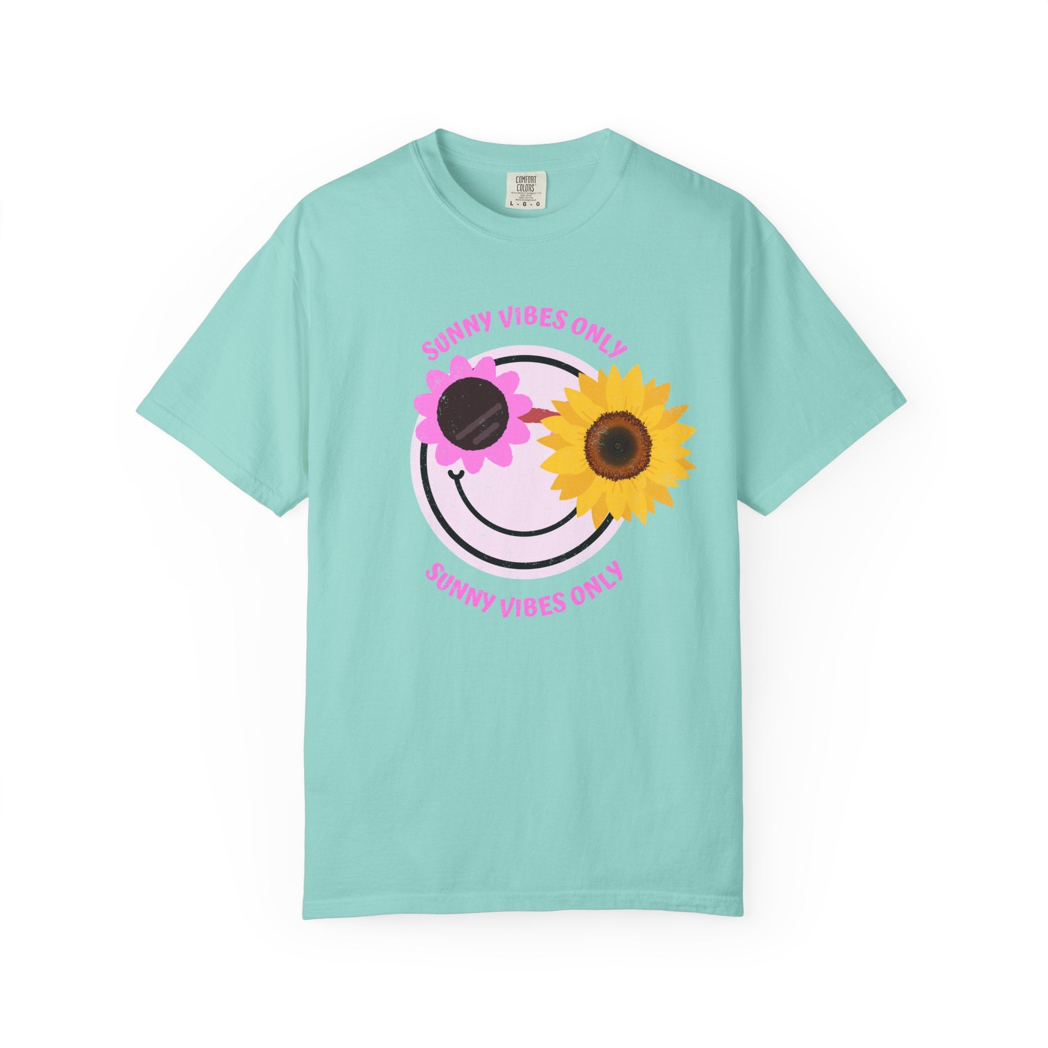 Sunny Vibes Only Sunflower Graphic T-Shirt Summer tee