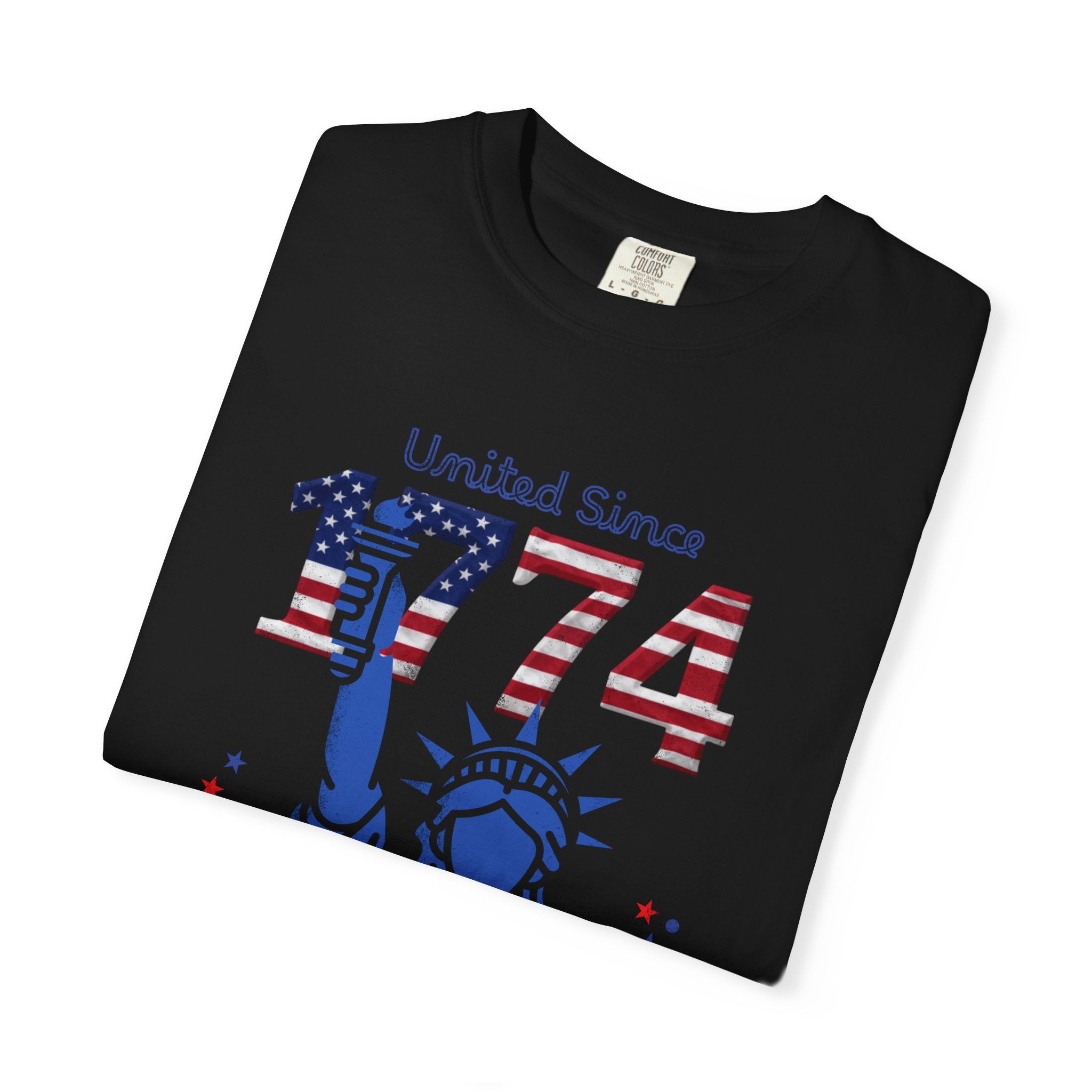 1774 Statue of Liberty Patriotic T-Shirt — 'United Since 1774' Americana Tee