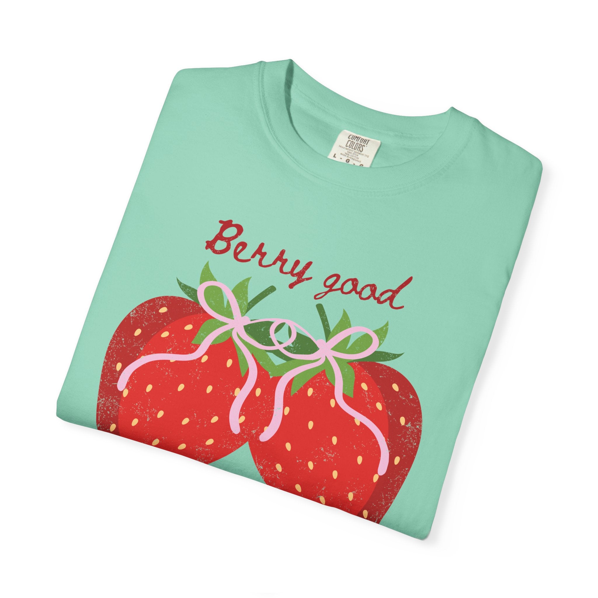 Strawberry 'Berry Good' T-Shirt, summer vibe tee