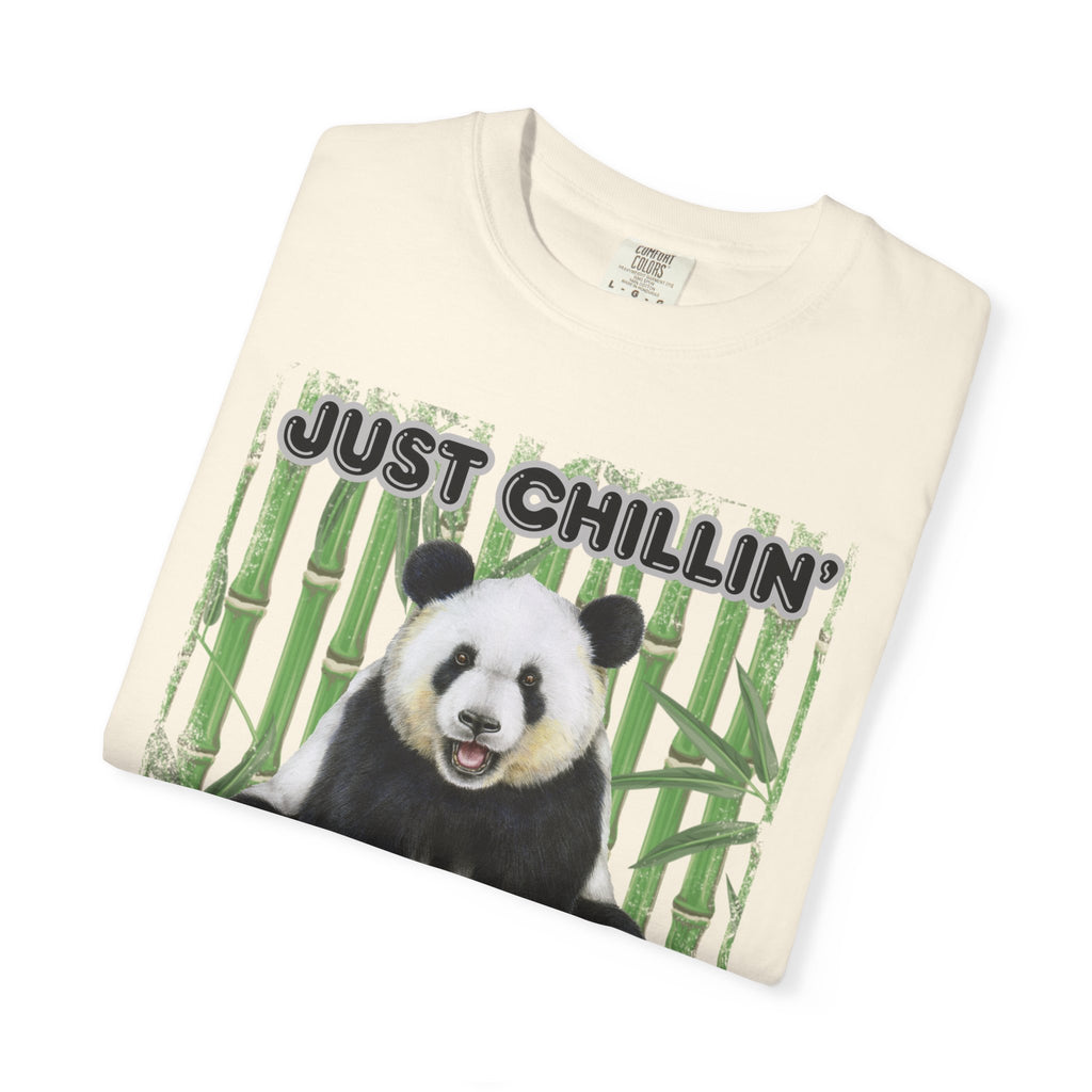 Just Chillin' Panda T-Shirt — Cute Bamboo Graphic Tee