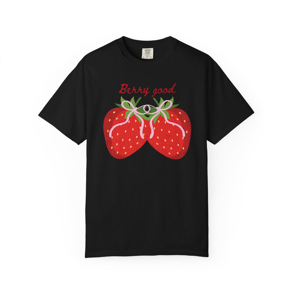 Strawberry 'Berry Good' T-Shirt, summer vibe tee