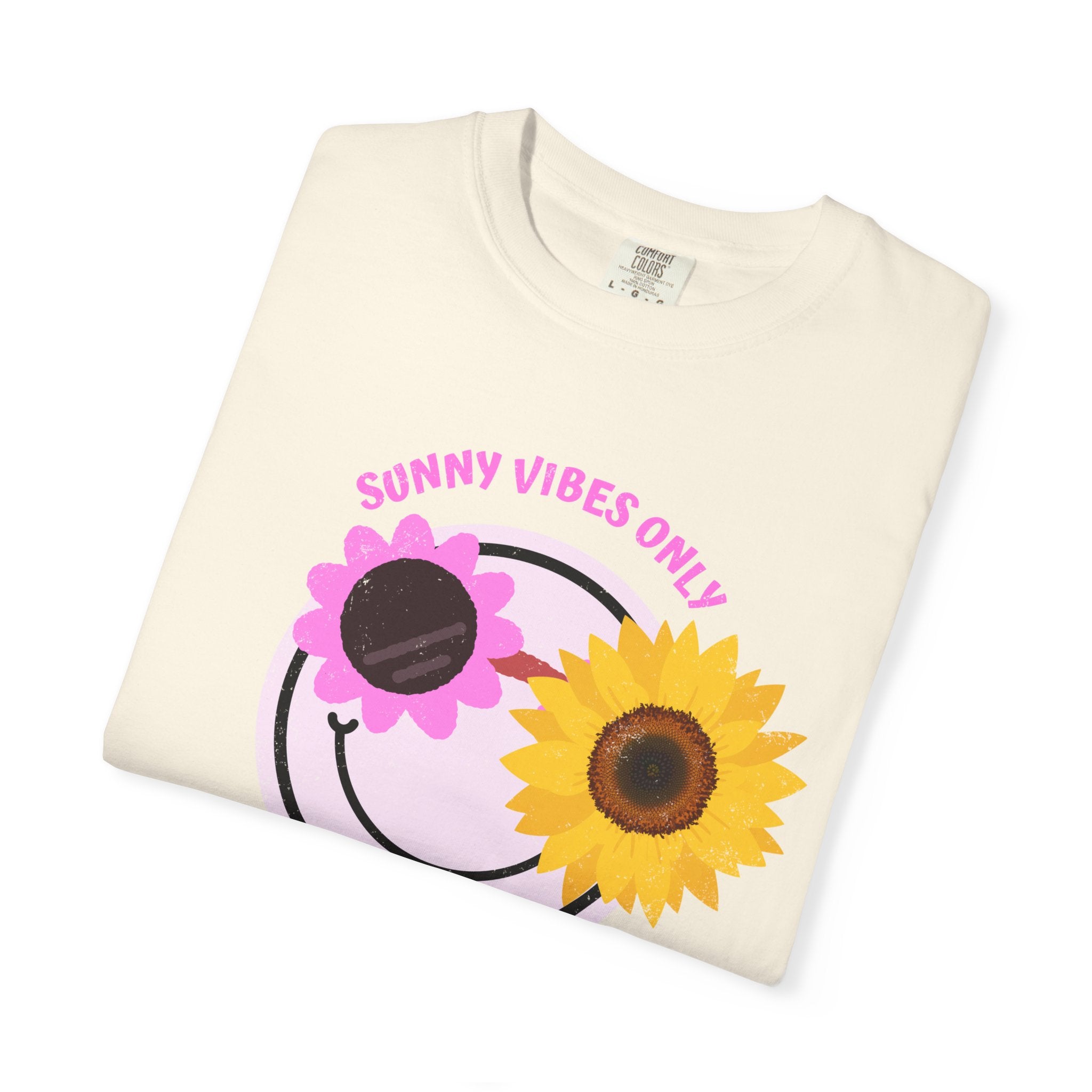 Sunny Vibes Only Sunflower Graphic T-Shirt Summer tee