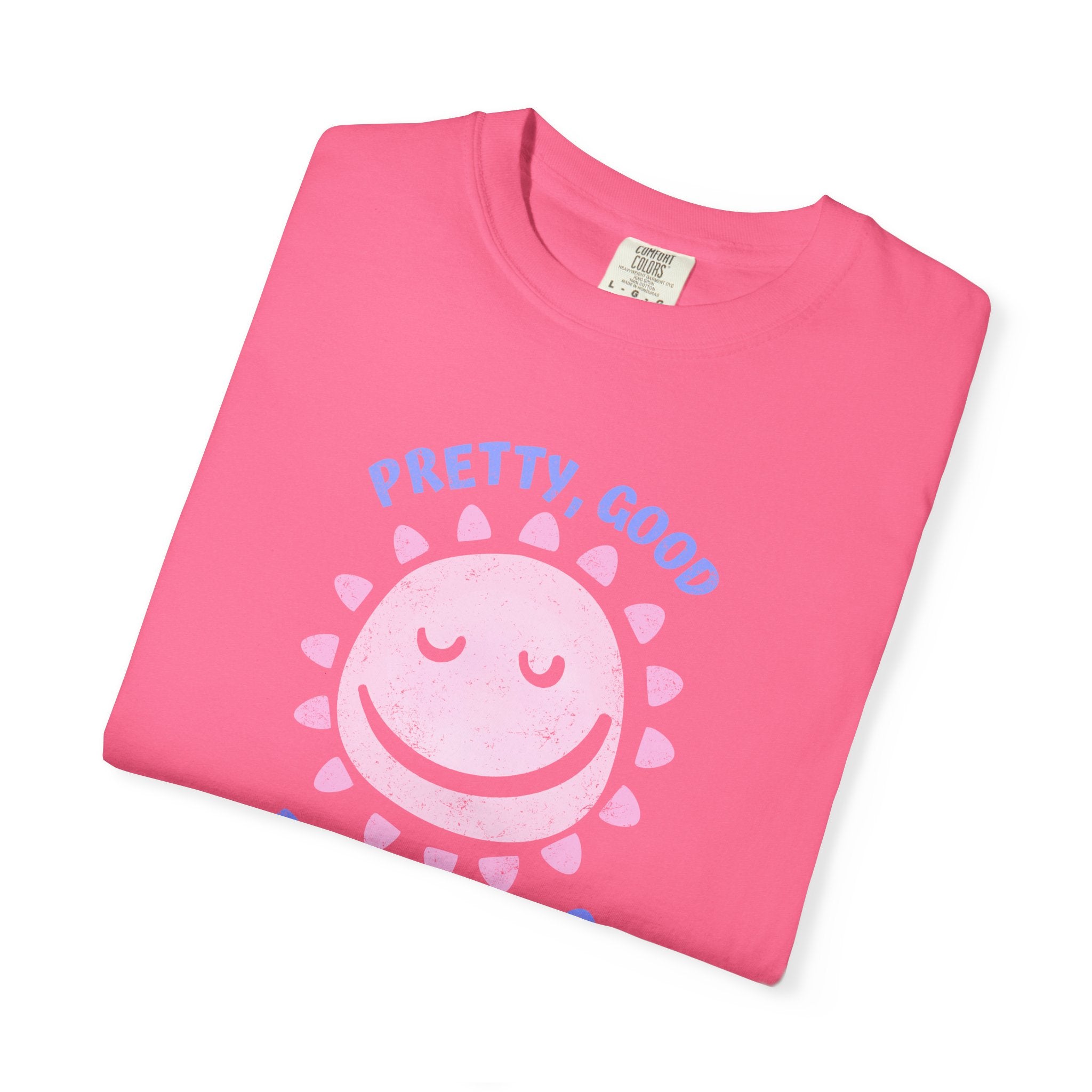 Pretty, Good smiley Sun Graphic T-Shirt summer vibes tee