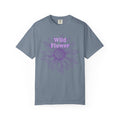 Wild Flower T-shirt — Vintage Lavender Daisy Graphic laid back tee