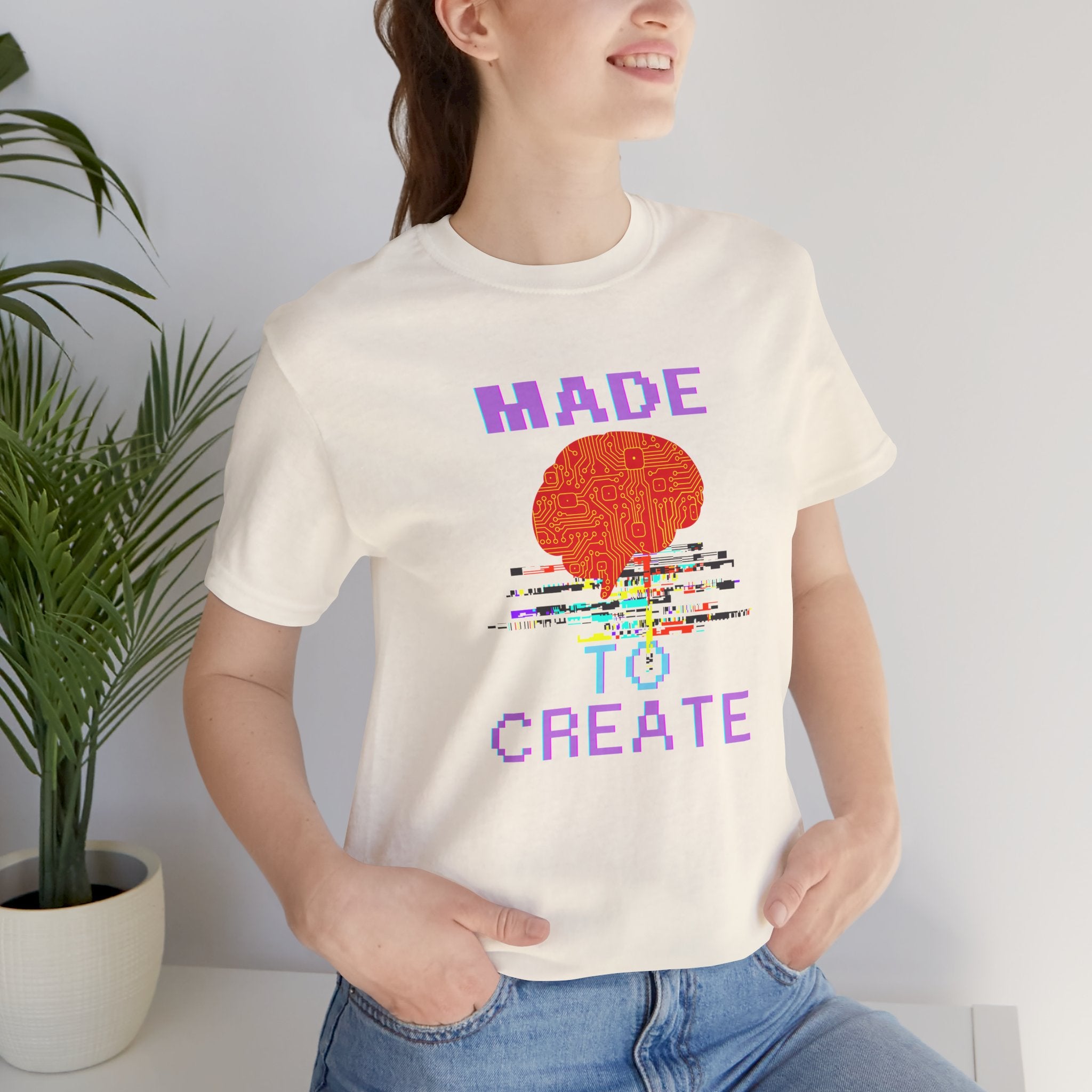 Made to Create T-Shirt — Artistic Brain Graphic Tee