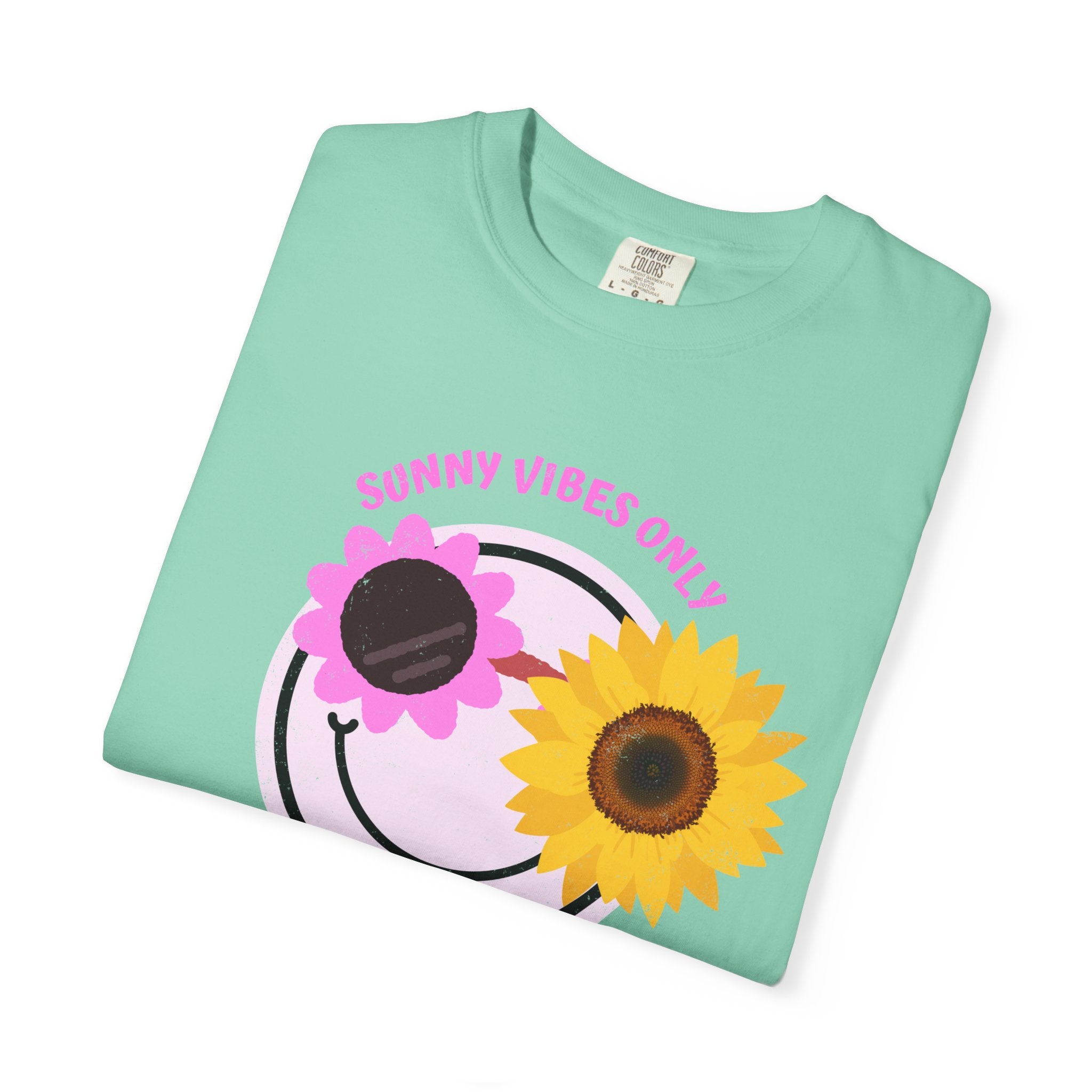 Sunny Vibes Only Sunflower Graphic T-Shirt Summer tee