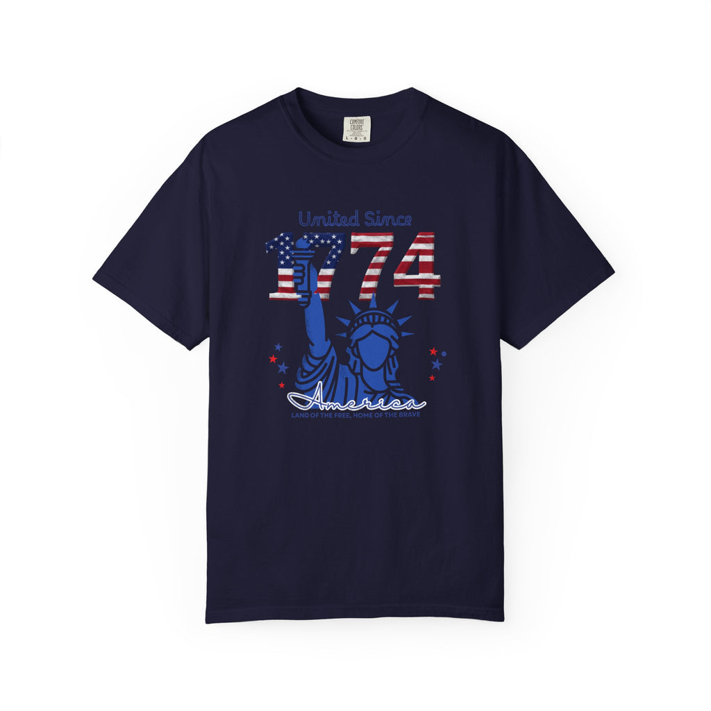 1774 Statue of Liberty Patriotic T-Shirt — 'United Since 1774' Americana Tee
