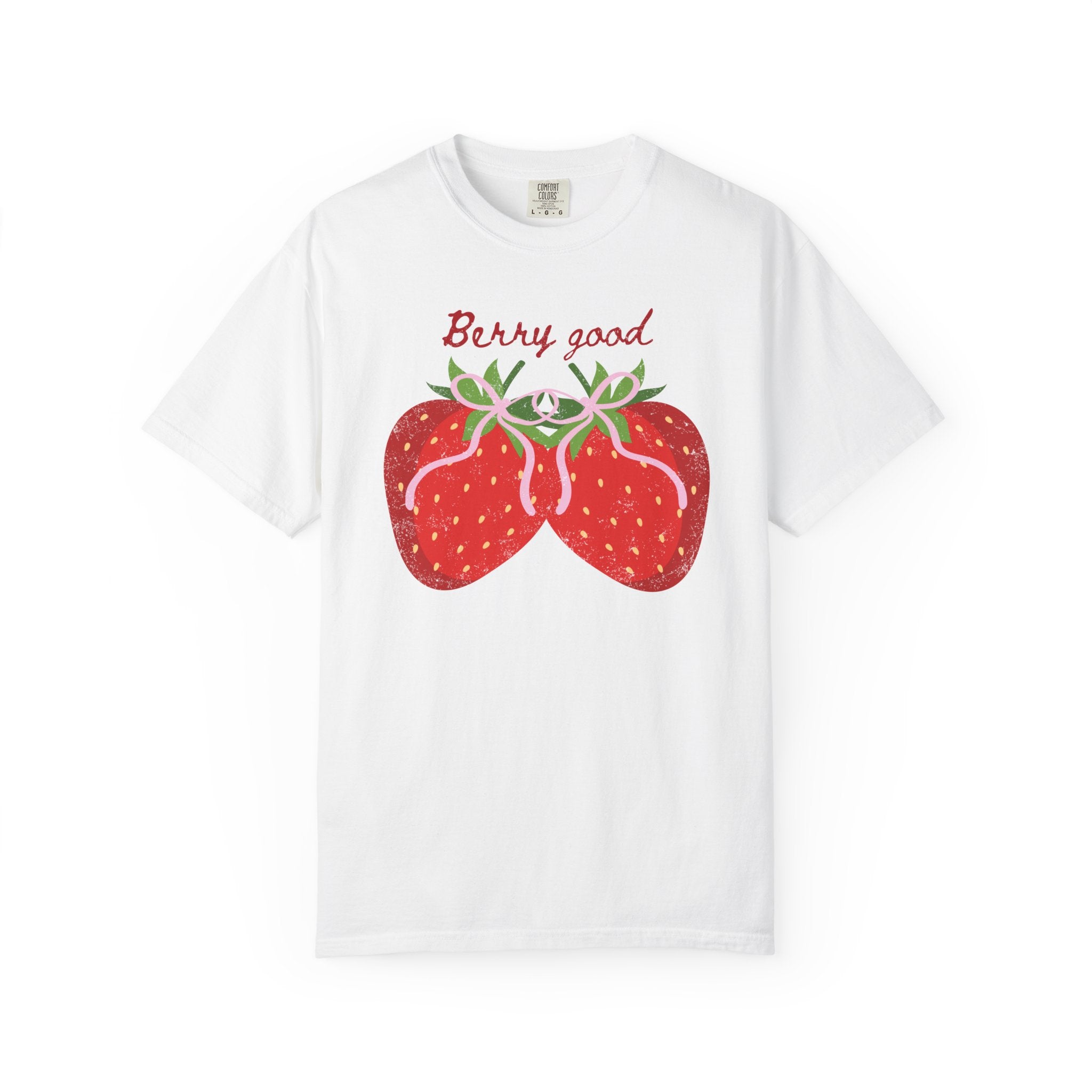 Strawberry 'Berry Good' T-Shirt, summer vibe tee