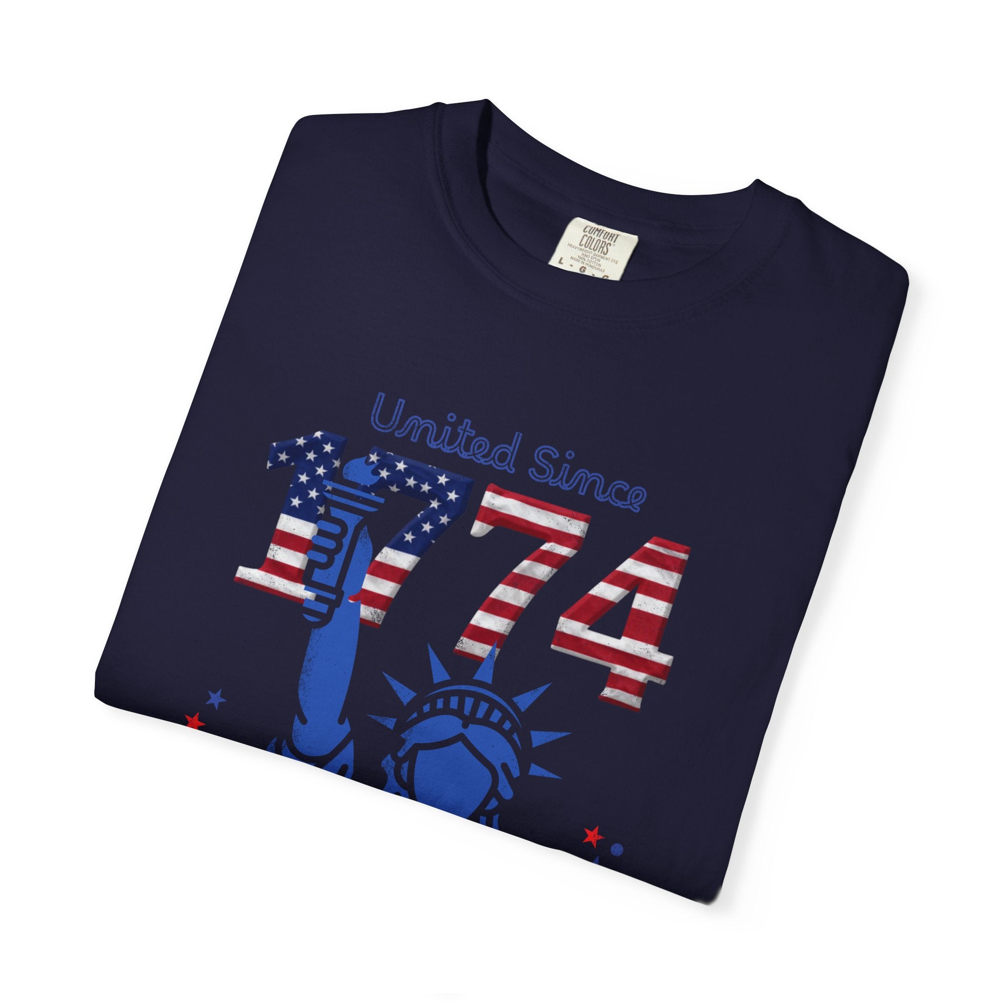 1774 Statue of Liberty Patriotic T-Shirt — 'United Since 1774' Americana Tee