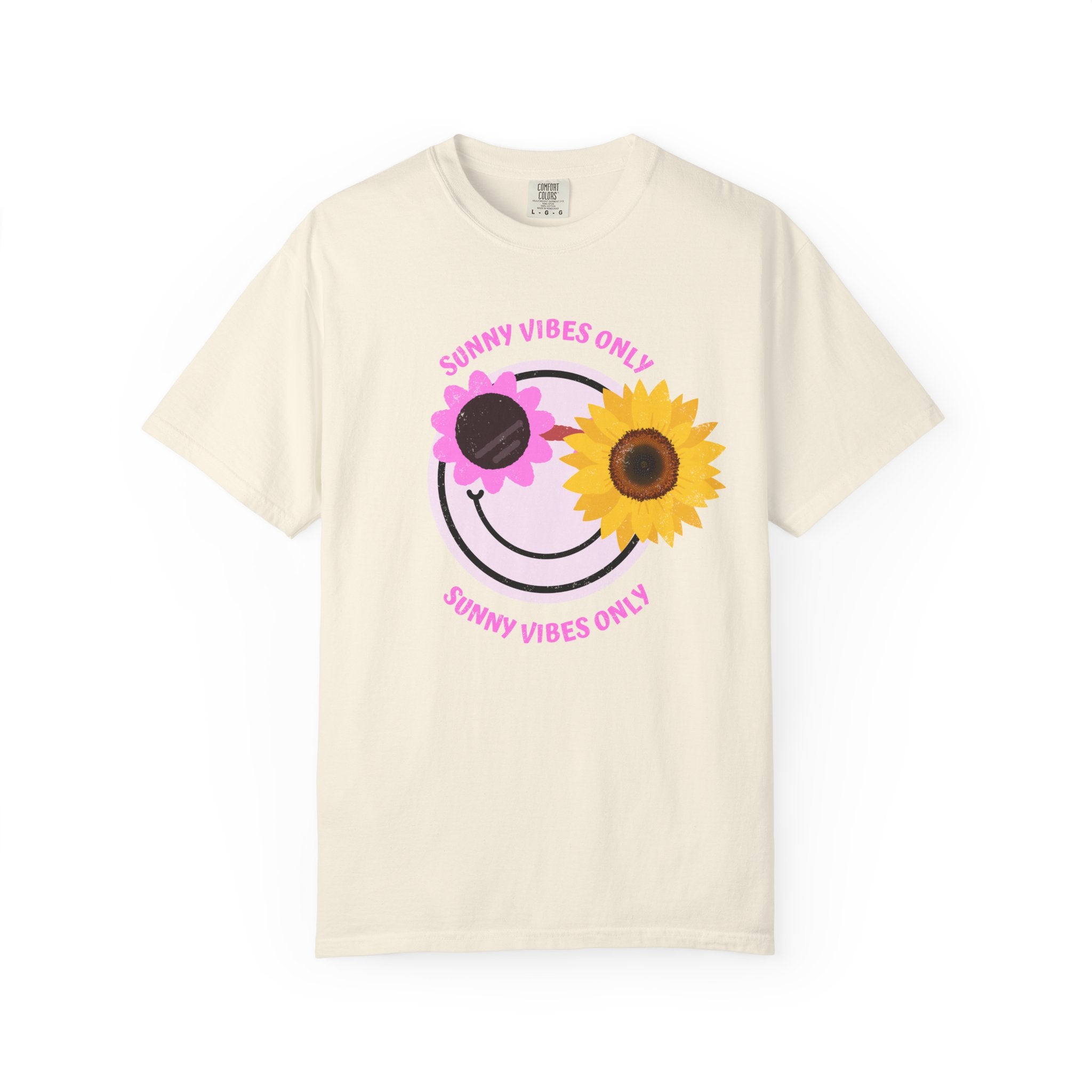 Sunny Vibes Only Sunflower Graphic T-Shirt Summer tee