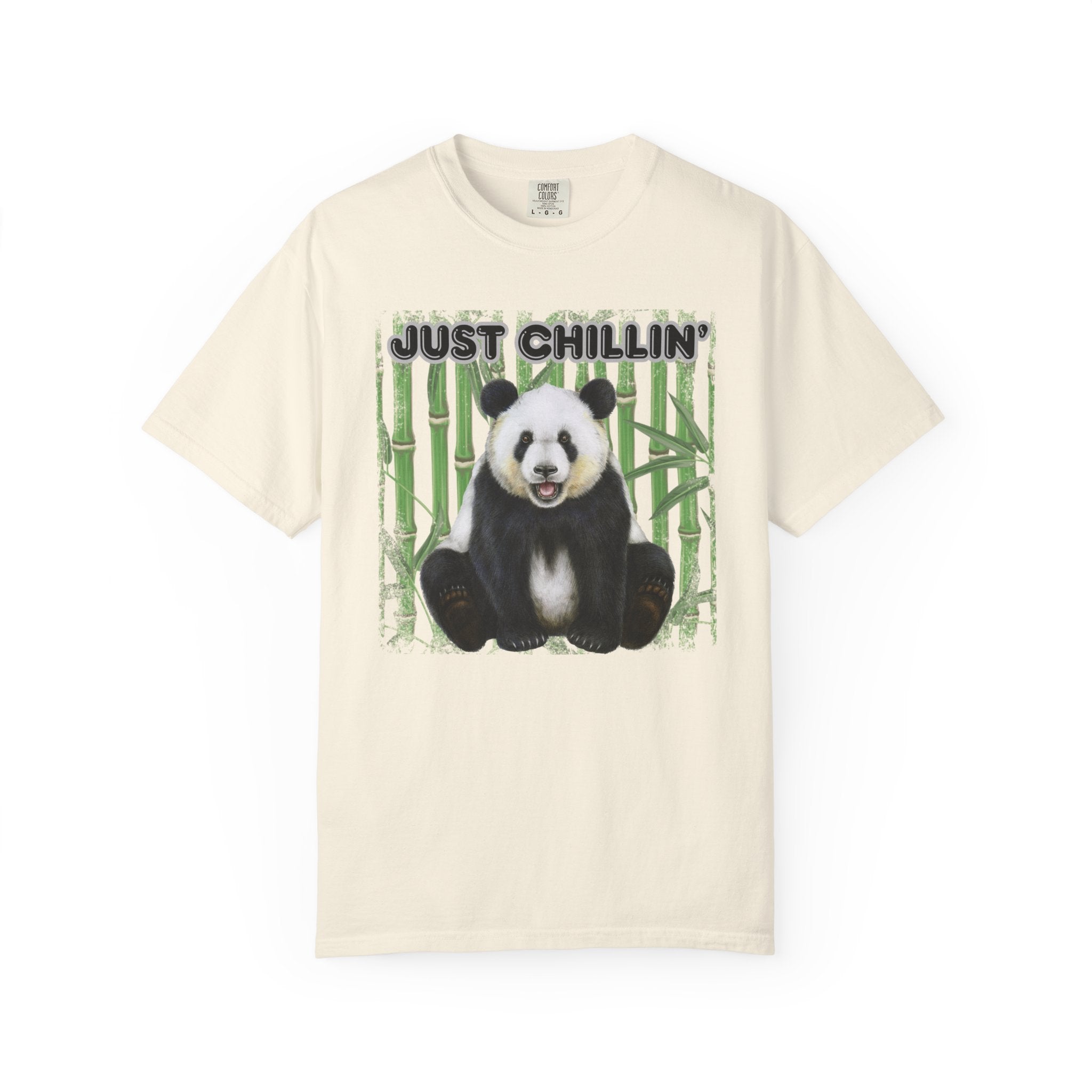 Just Chillin' Panda T-Shirt — Cute Bamboo Graphic Tee
