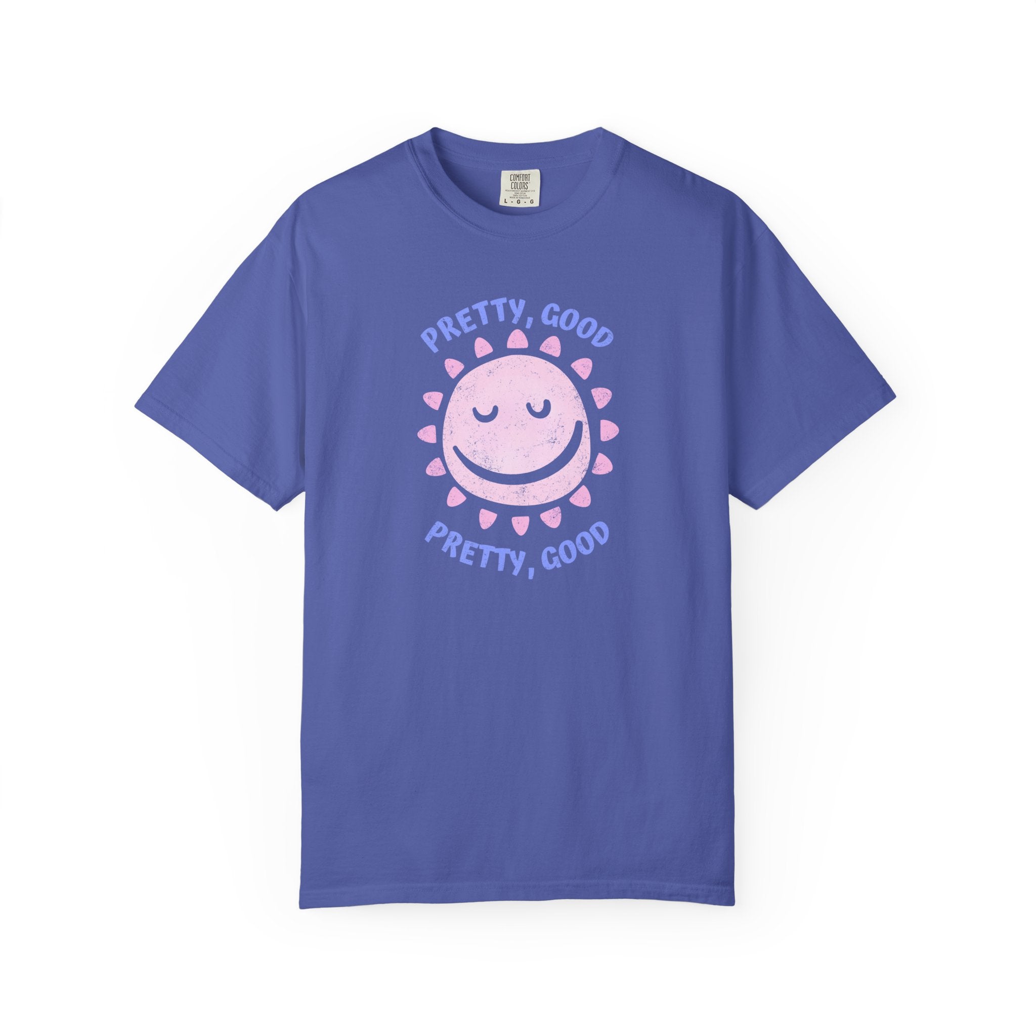 Pretty, Good smiley Sun Graphic T-Shirt summer vibes tee
