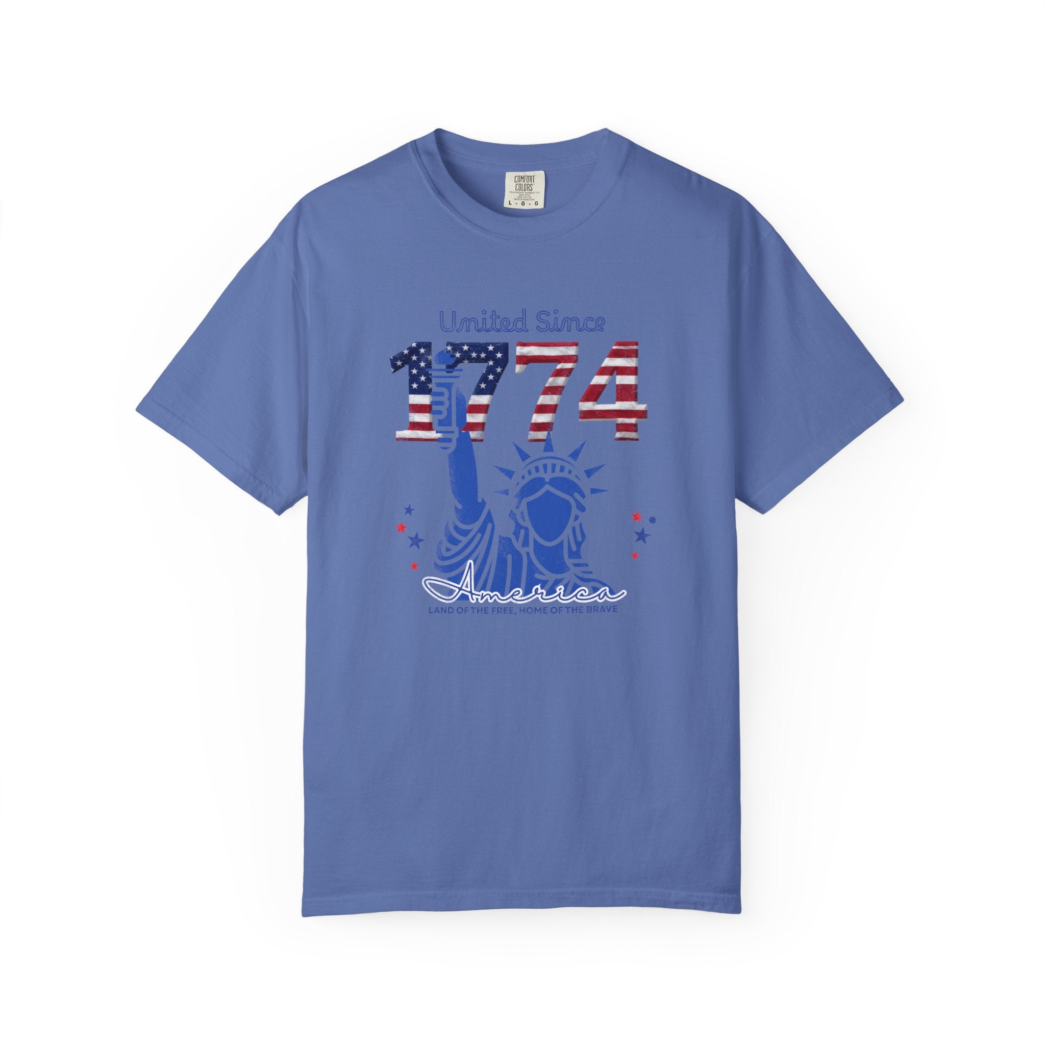 1774 Statue of Liberty Patriotic T-Shirt — 'United Since 1774' Americana Tee