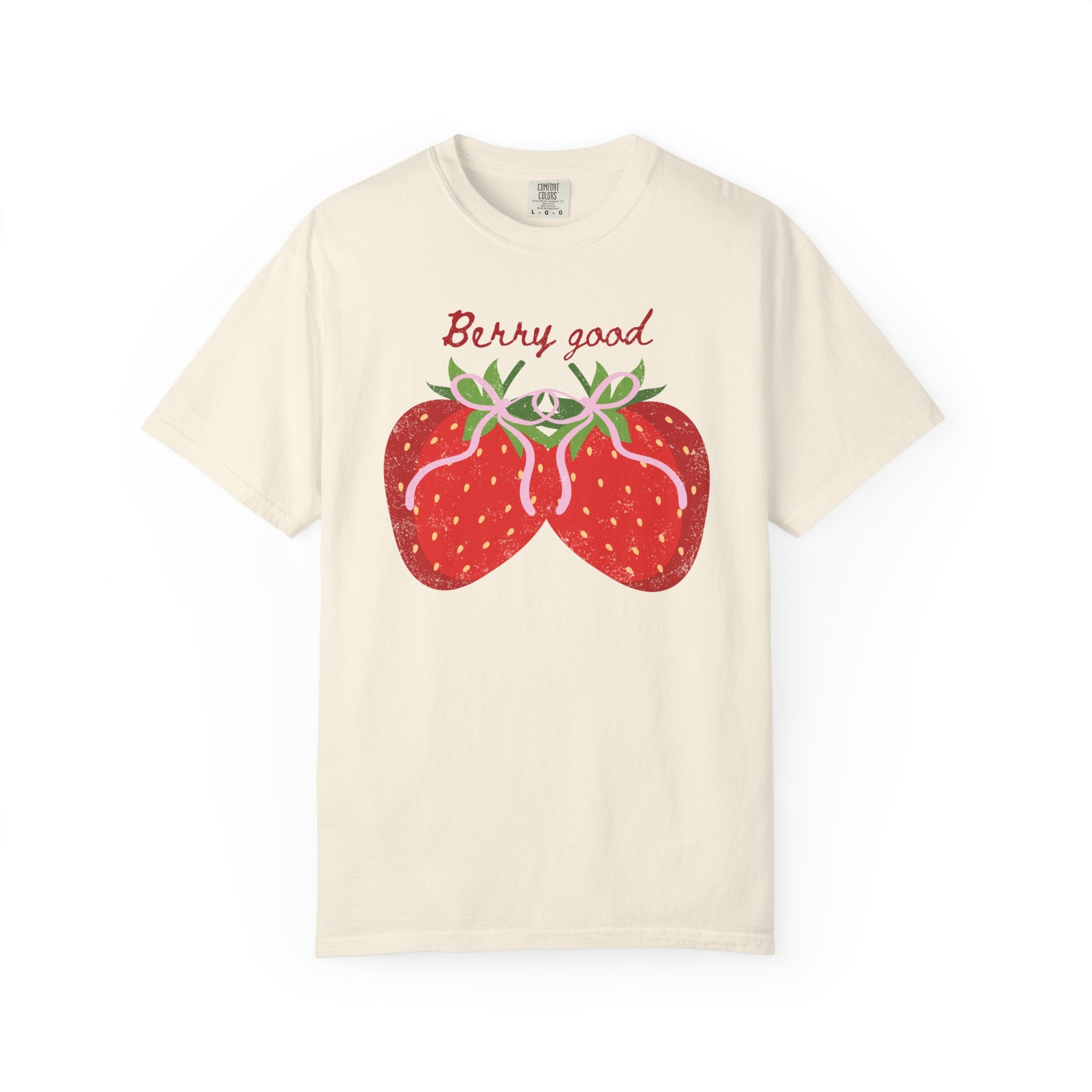 Strawberry 'Berry Good' T-Shirt, summer vibe tee