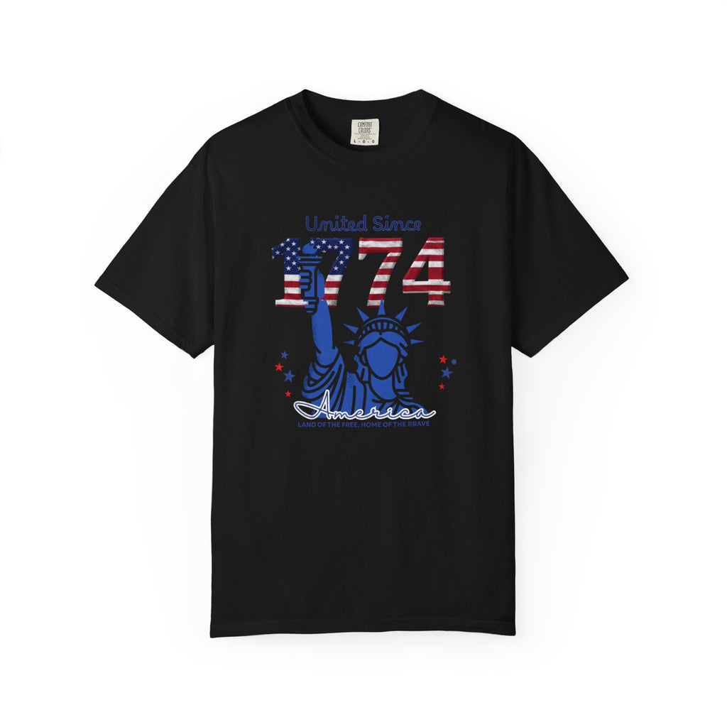 1774 Statue of Liberty Patriotic T-Shirt — 'United Since 1774' Americana Tee