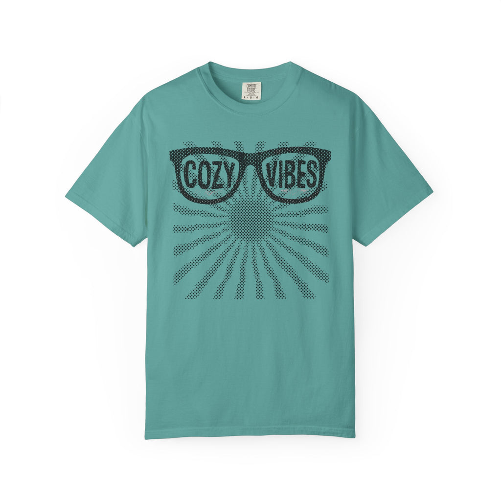 Cozy Vibes Sunglasses and sunray Graphic T-Shirt