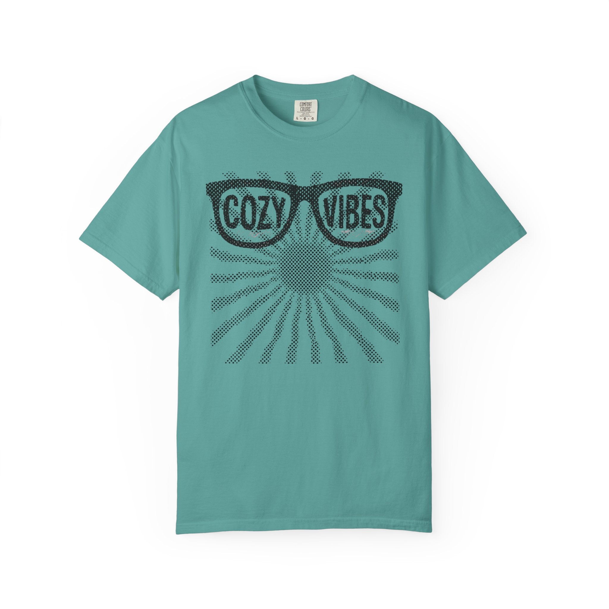 Cozy Vibes Sunglasses and sunray Graphic T-Shirt