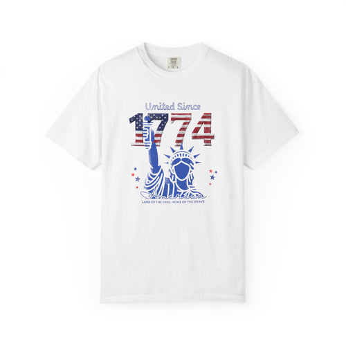 1774 Statue of Liberty Patriotic T-Shirt — 'United Since 1774' Americana Tee