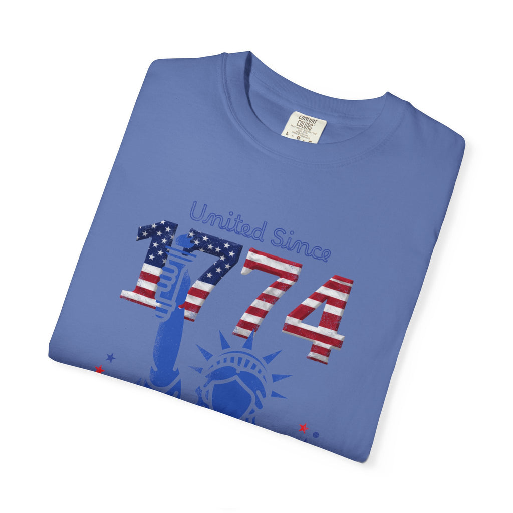 1774 Statue of Liberty Patriotic T-Shirt — 'United Since 1774' Americana Tee