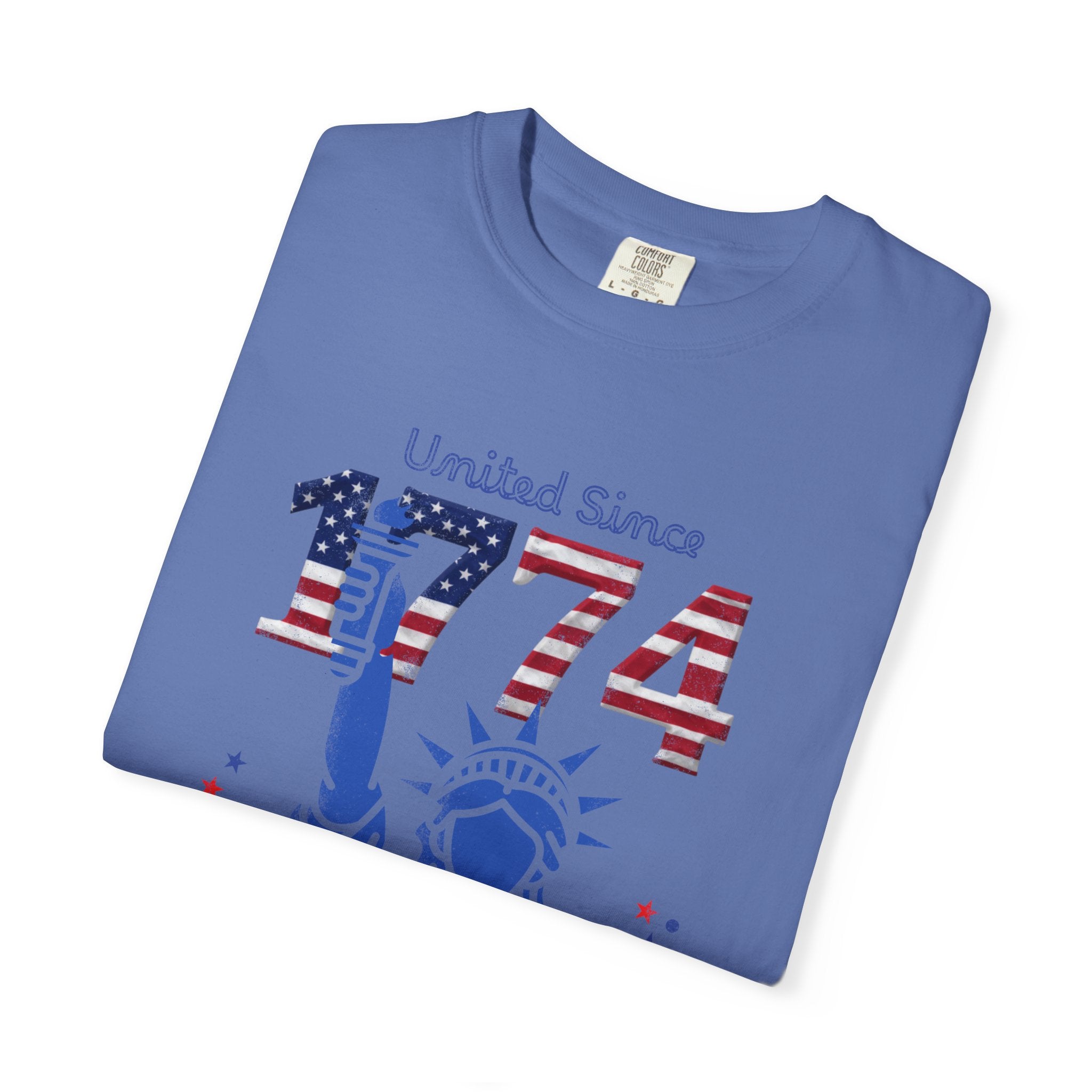 1774 Statue of Liberty Patriotic T-Shirt — 'United Since 1774' Americana Tee