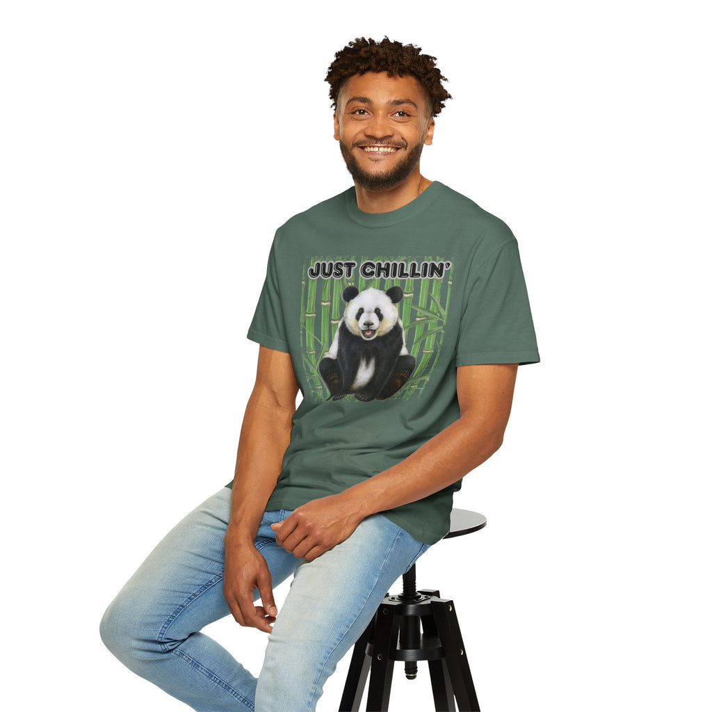 Just Chillin' Panda T-Shirt — Cute Bamboo Graphic Tee