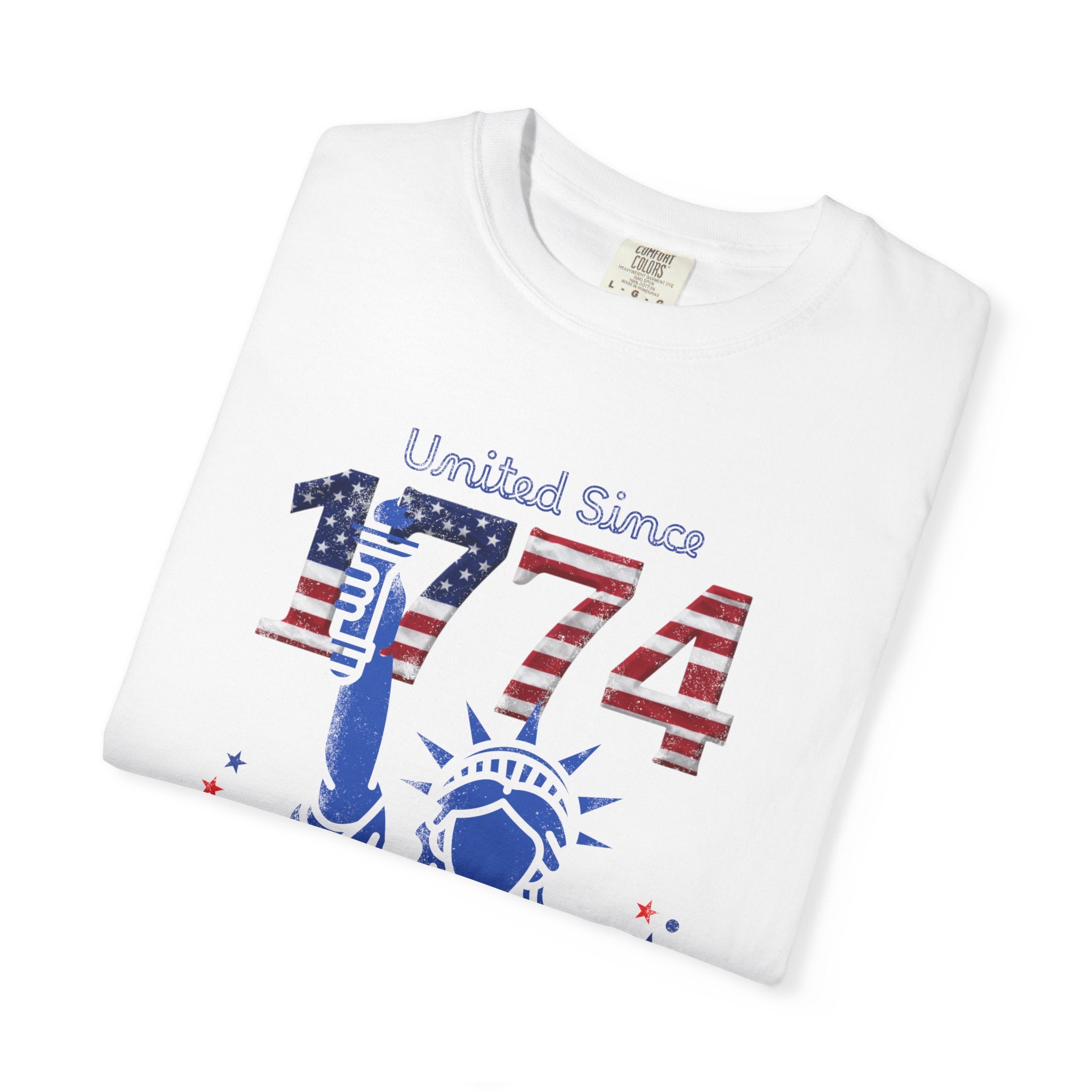 1774 Statue of Liberty Patriotic T-Shirt — 'United Since 1774' Americana Tee