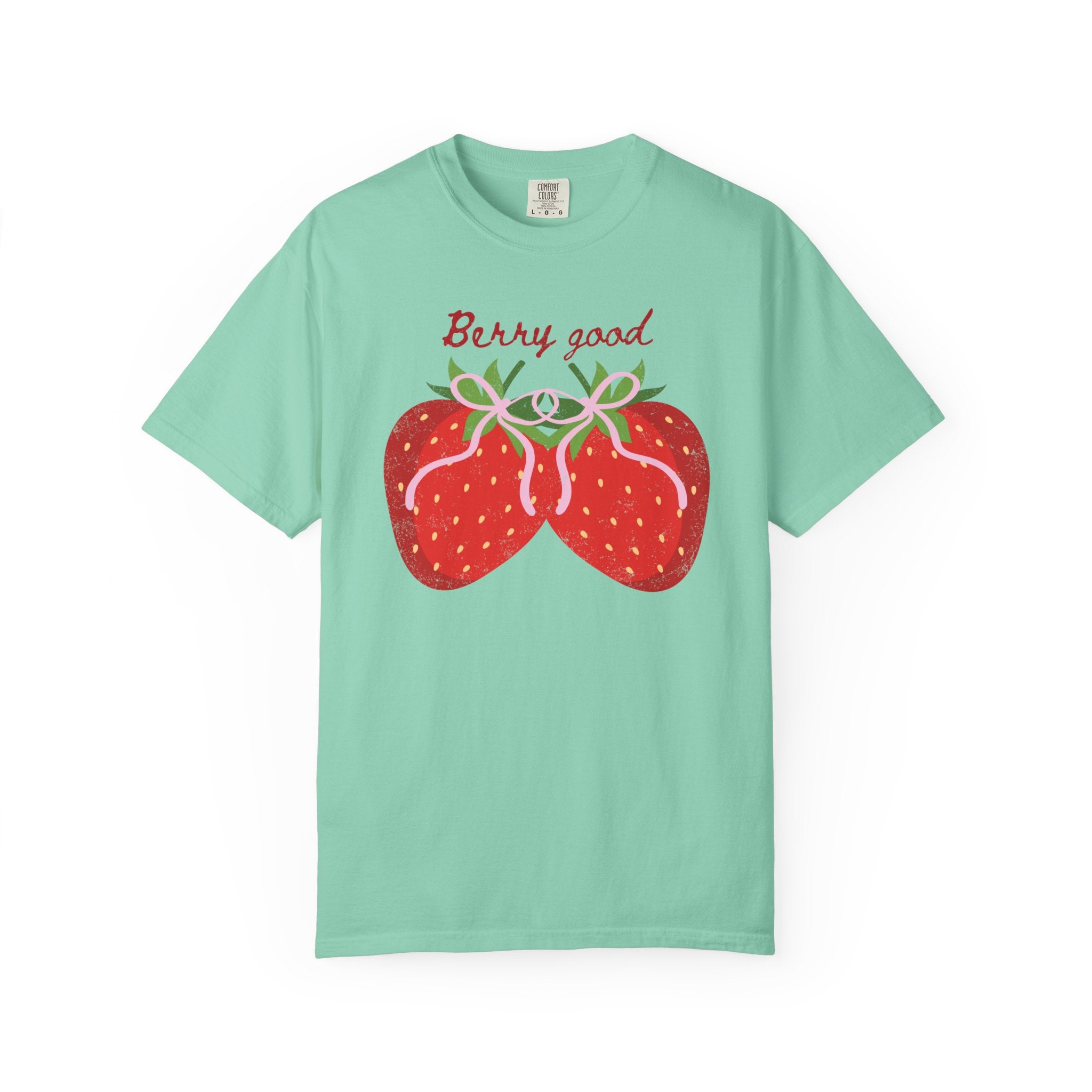 Strawberry 'Berry Good' T-Shirt, summer vibe tee