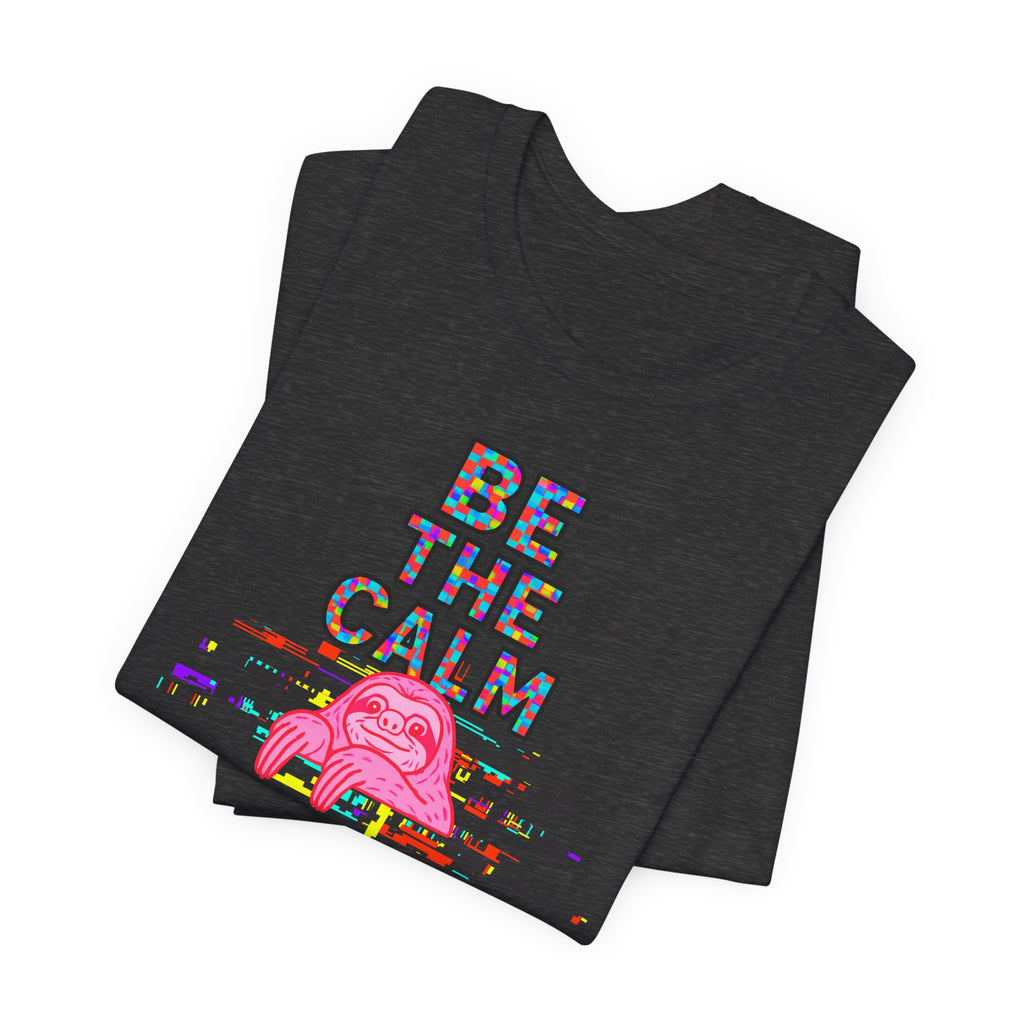 Be The Calm T-Shirt — Colorful Pixel Graphic Tee