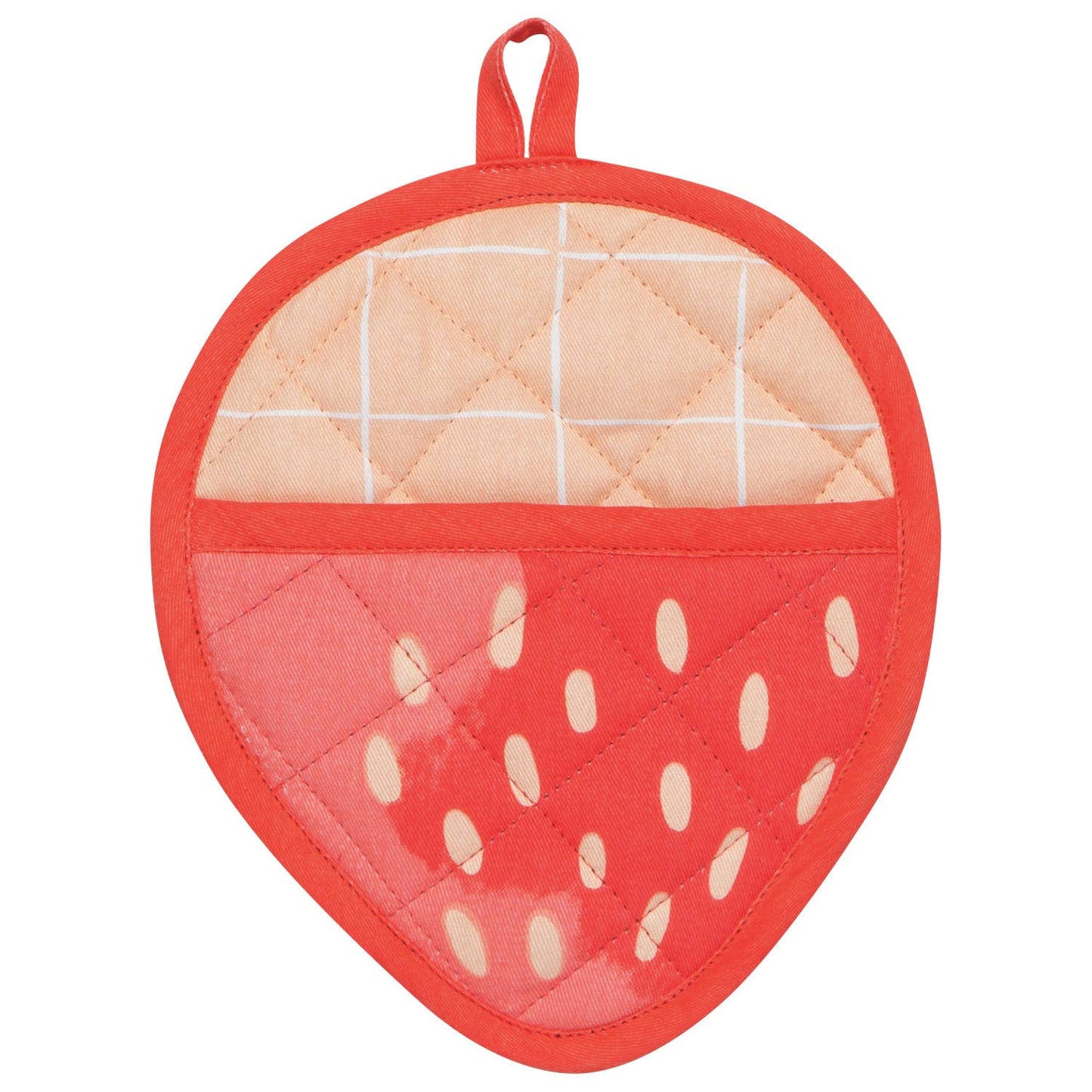 Red Strawberry Potholder - fun kitchen accessory