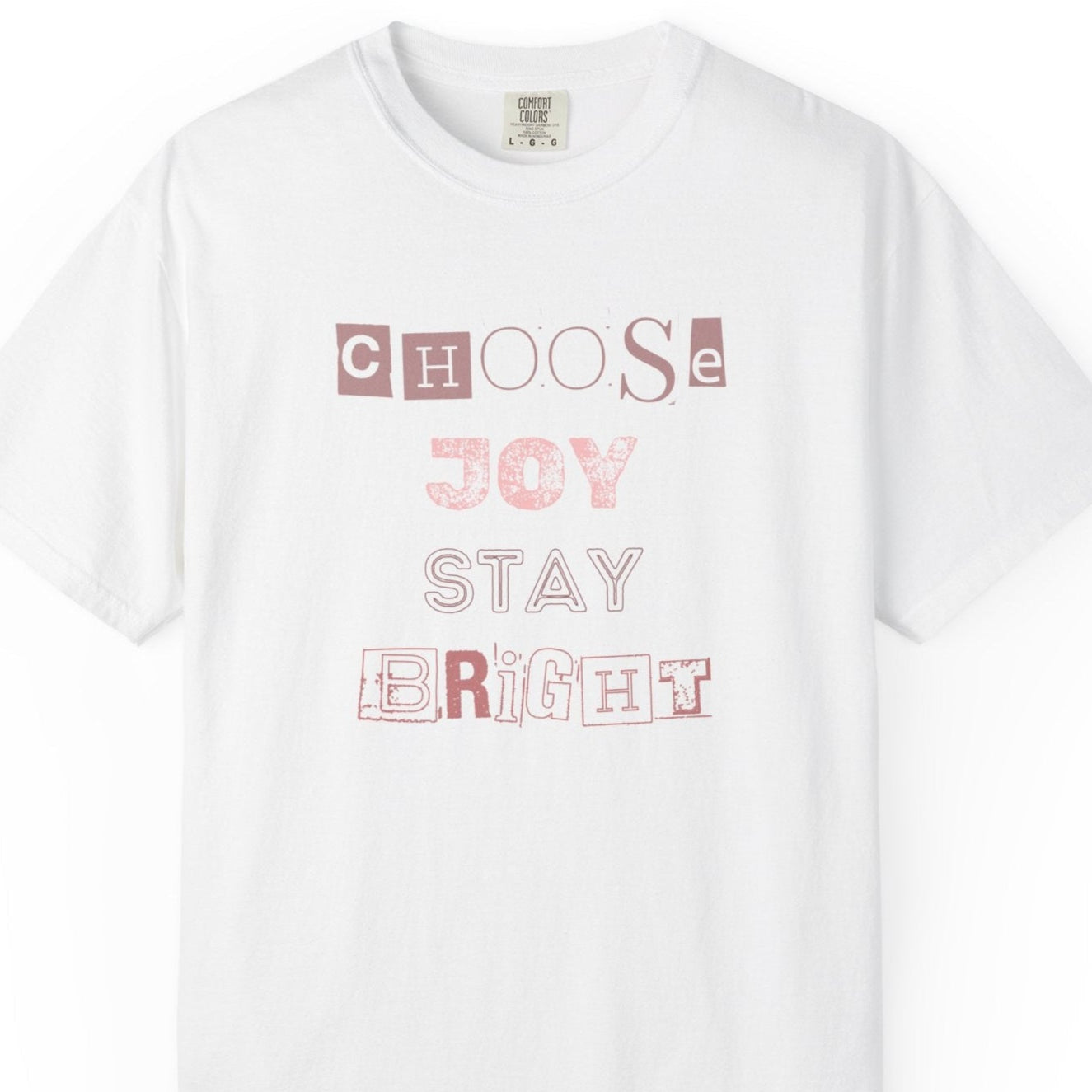 Choose Joy Unisex Garment-Dyed T-Shirt | Bright & Positive Vibes loose fit