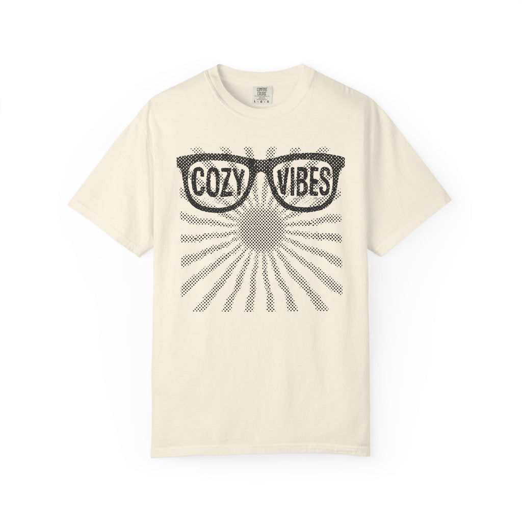 Cozy Vibes Sunglasses and sunray Graphic T-Shirt