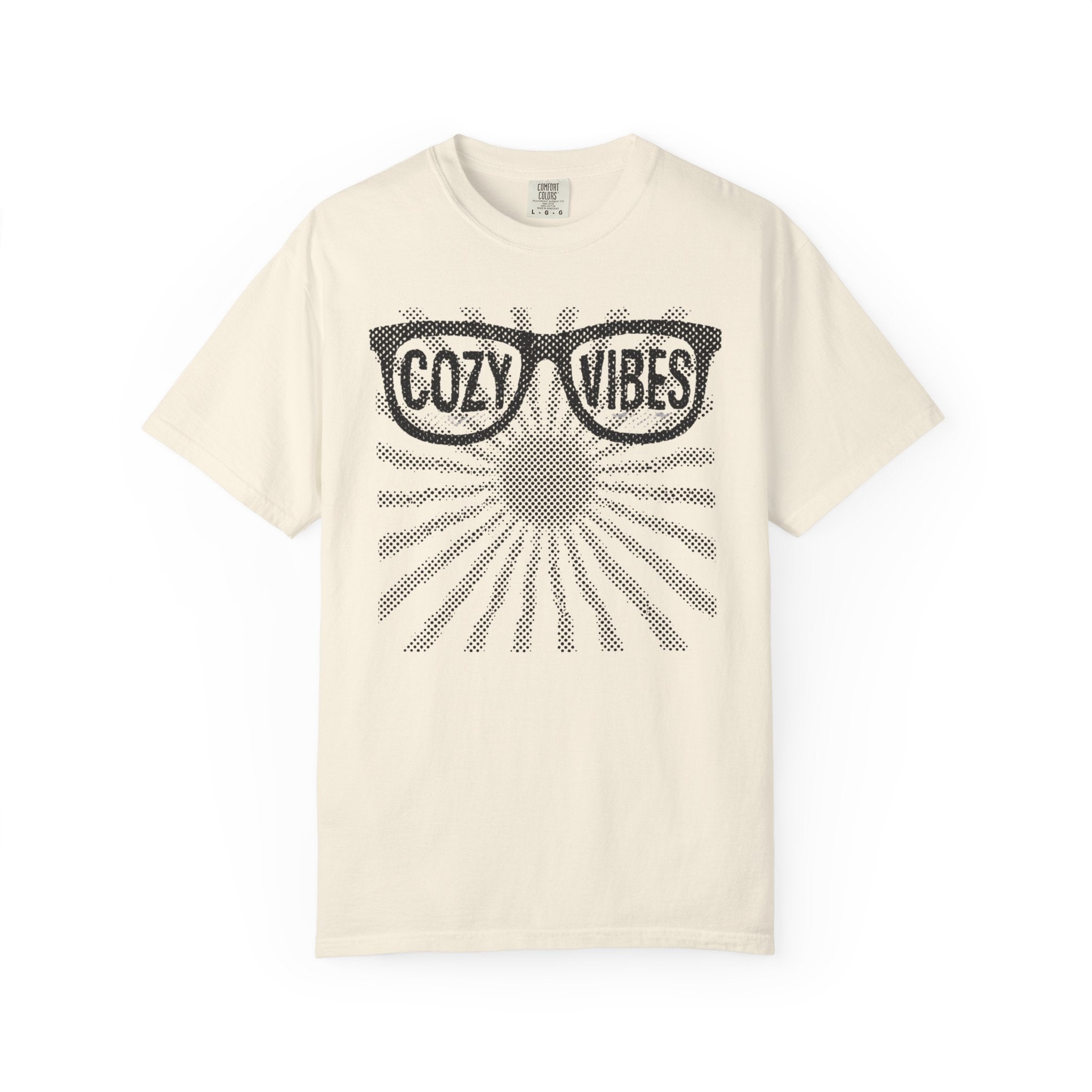 Cozy Vibes Sunglasses and sunray Graphic T-Shirt
