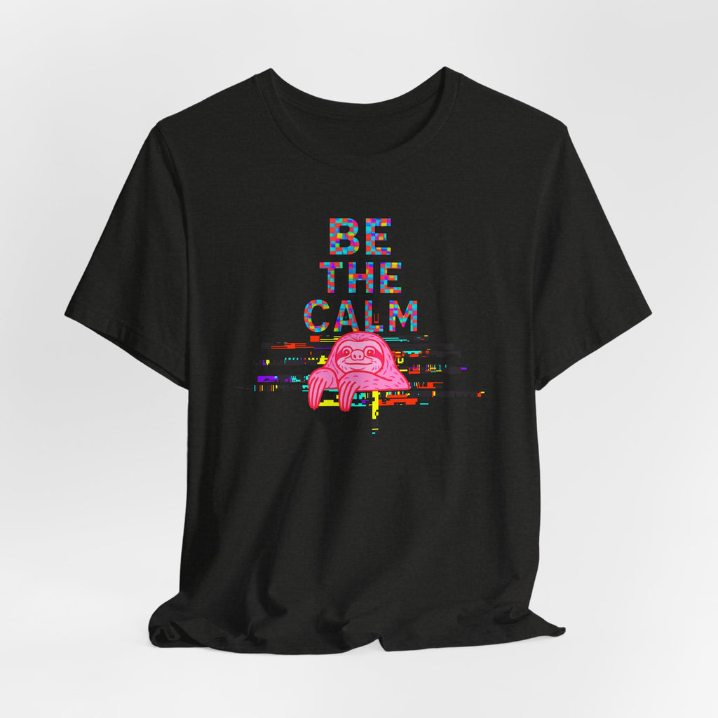 Be The Calm T-Shirt — Colorful Pixel Graphic Tee