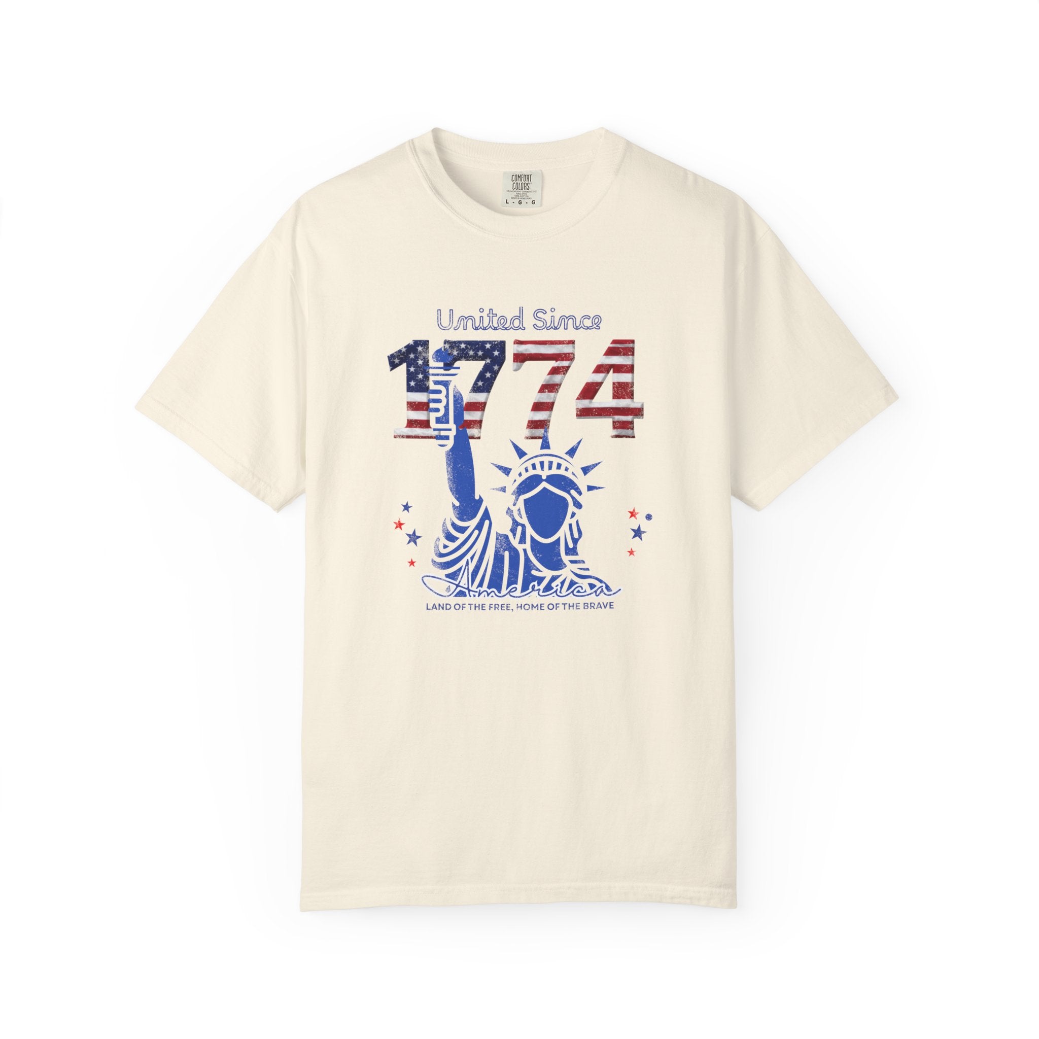 1774 Statue of Liberty Patriotic T-Shirt — 'United Since 1774' Americana Tee