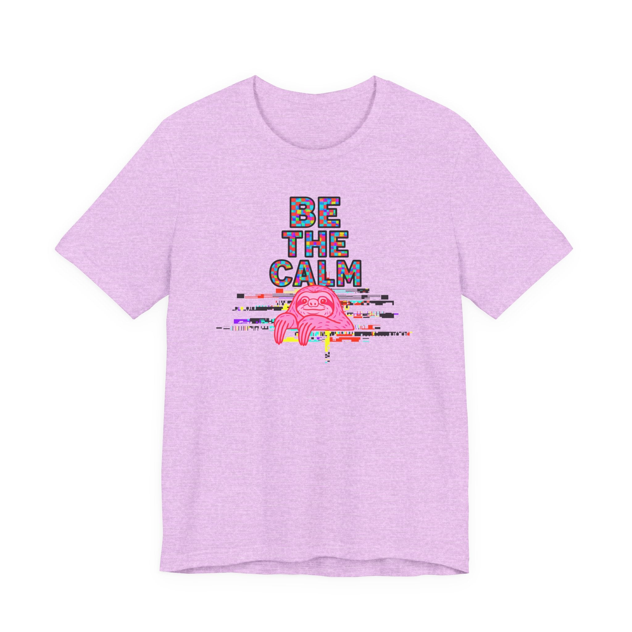 Be The Calm T-Shirt — Colorful Pixel Graphic Tee