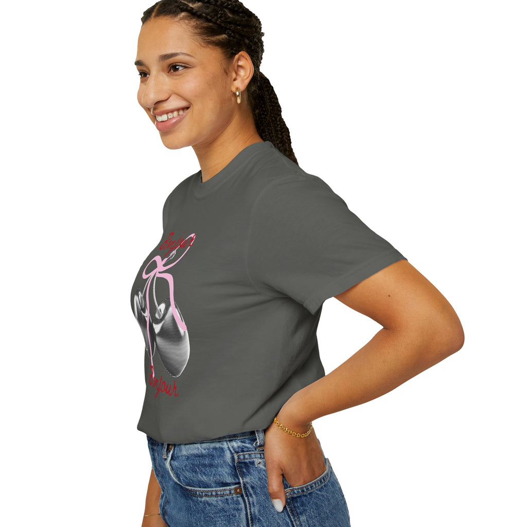 Bonjour T‑Shirt with cherry print, summer tee