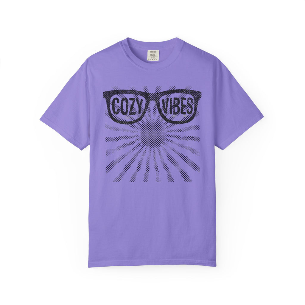 Cozy Vibes Sunglasses and sunray Graphic T-Shirt