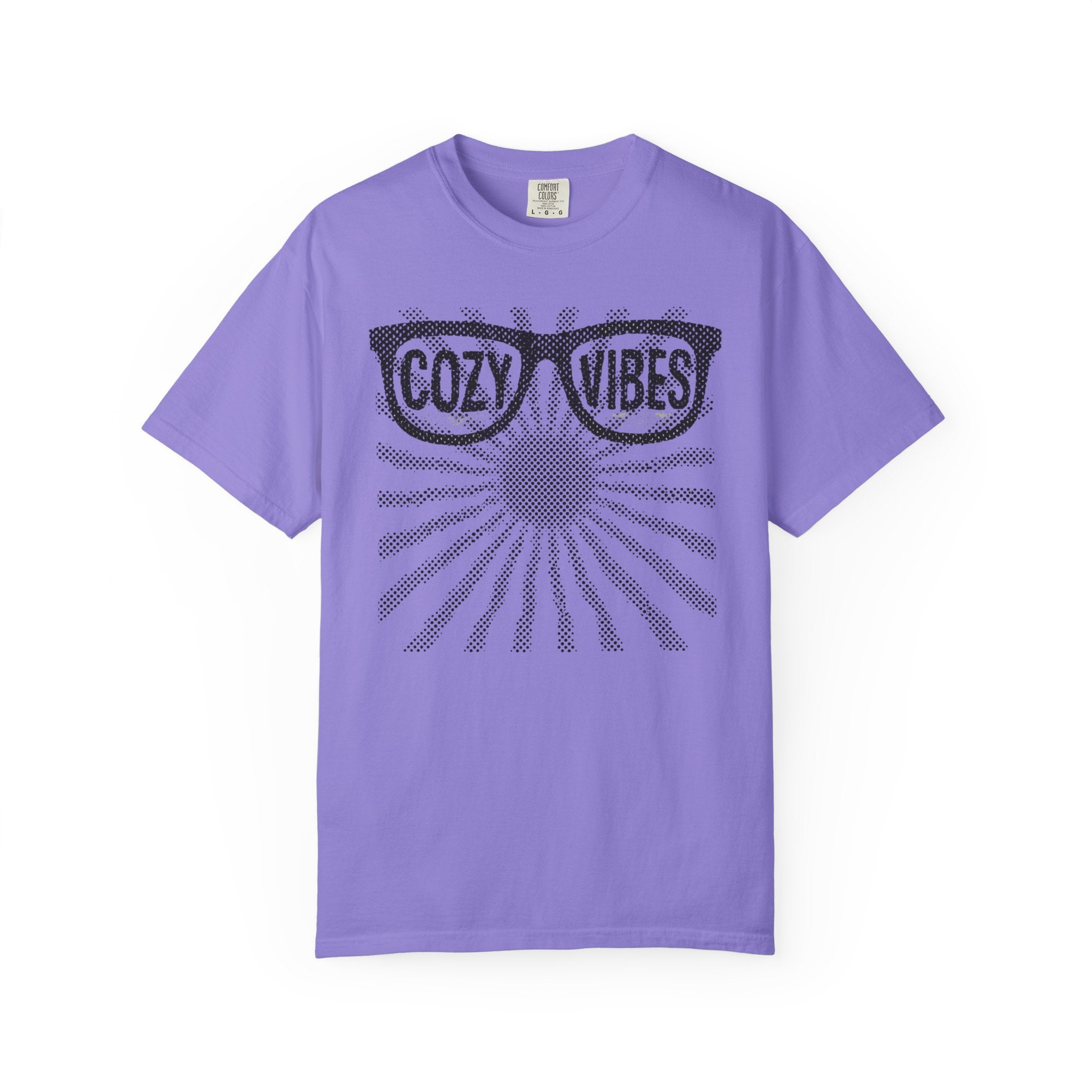 Cozy Vibes Sunglasses and sunray Graphic T-Shirt