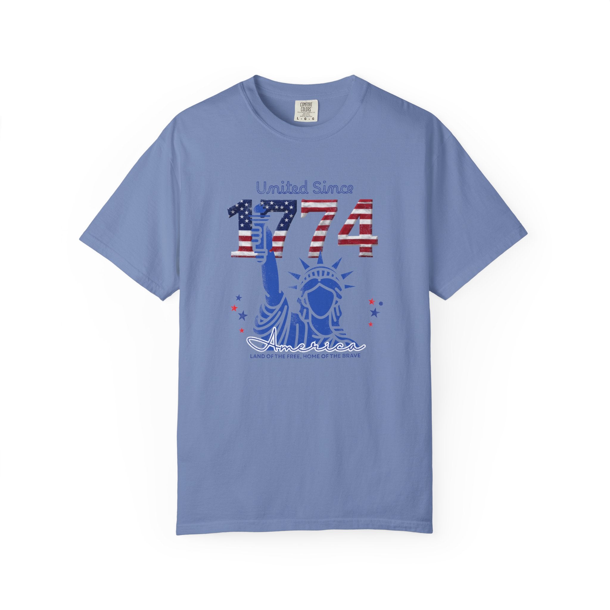 1774 Statue of Liberty Patriotic T-Shirt — 'United Since 1774' Americana Tee