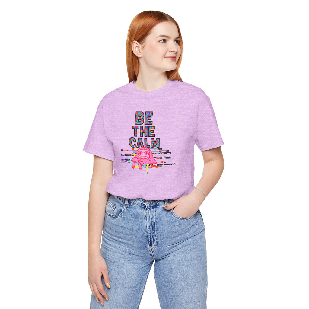 Be The Calm T-Shirt — Colorful Pixel Graphic Tee