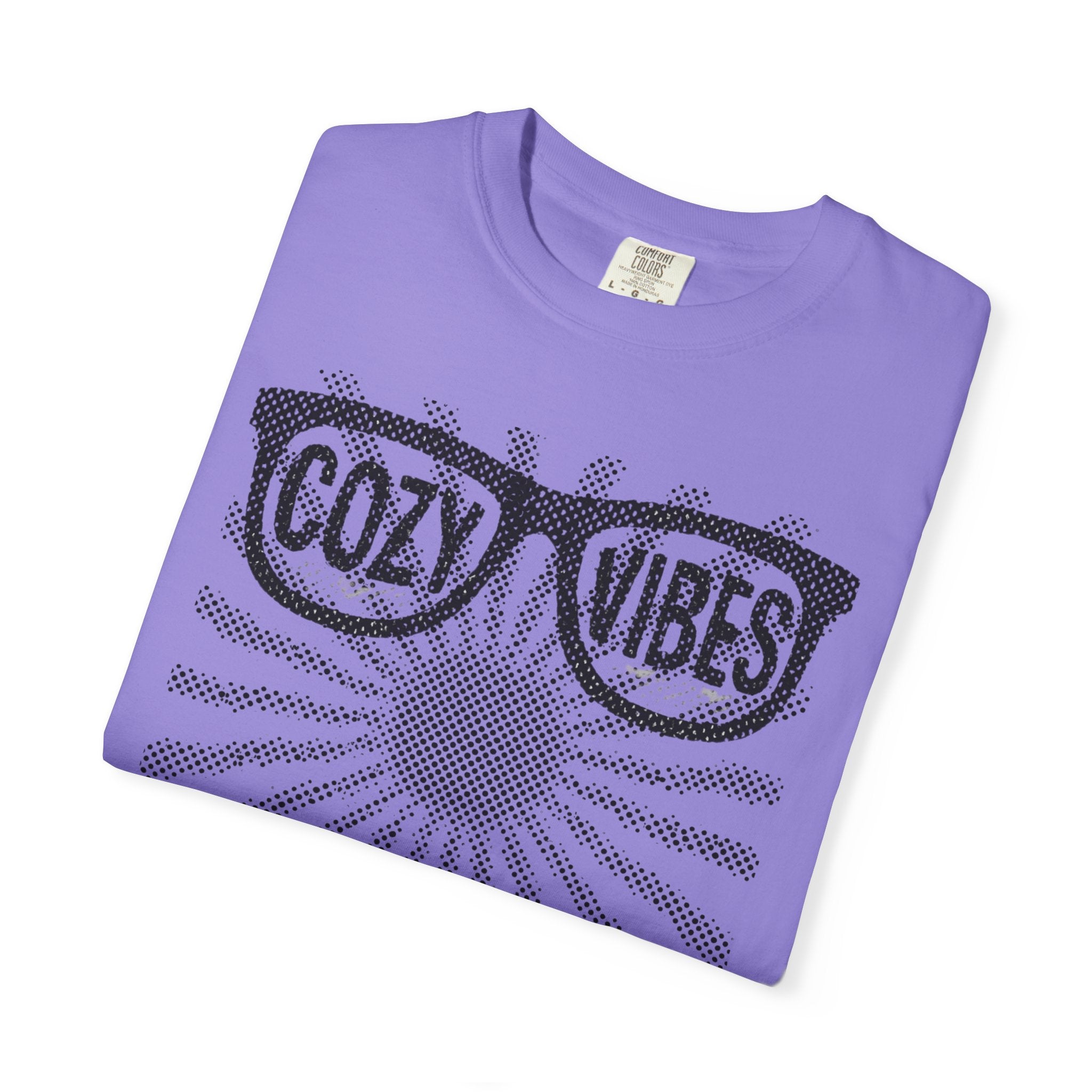Cozy Vibes Sunglasses and sunray Graphic T-Shirt
