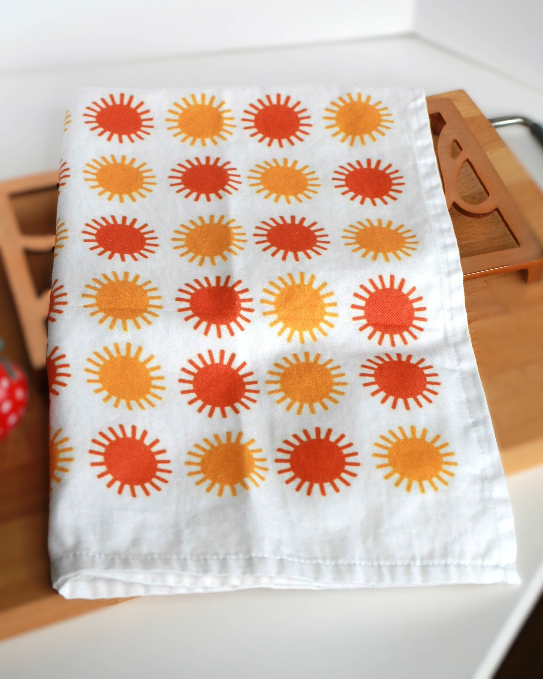 Sunny tea towel