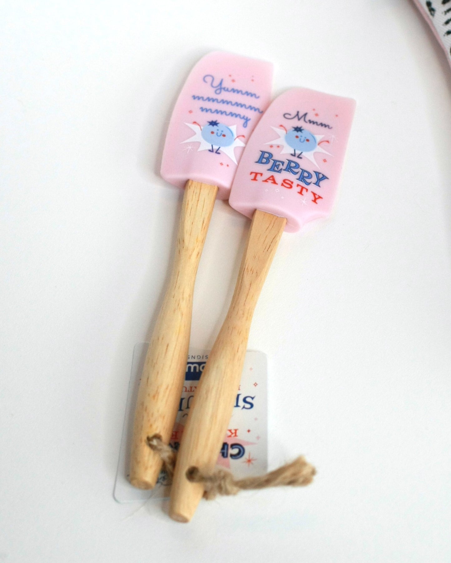 Pink Blueberry Mini Spatula Set of 2